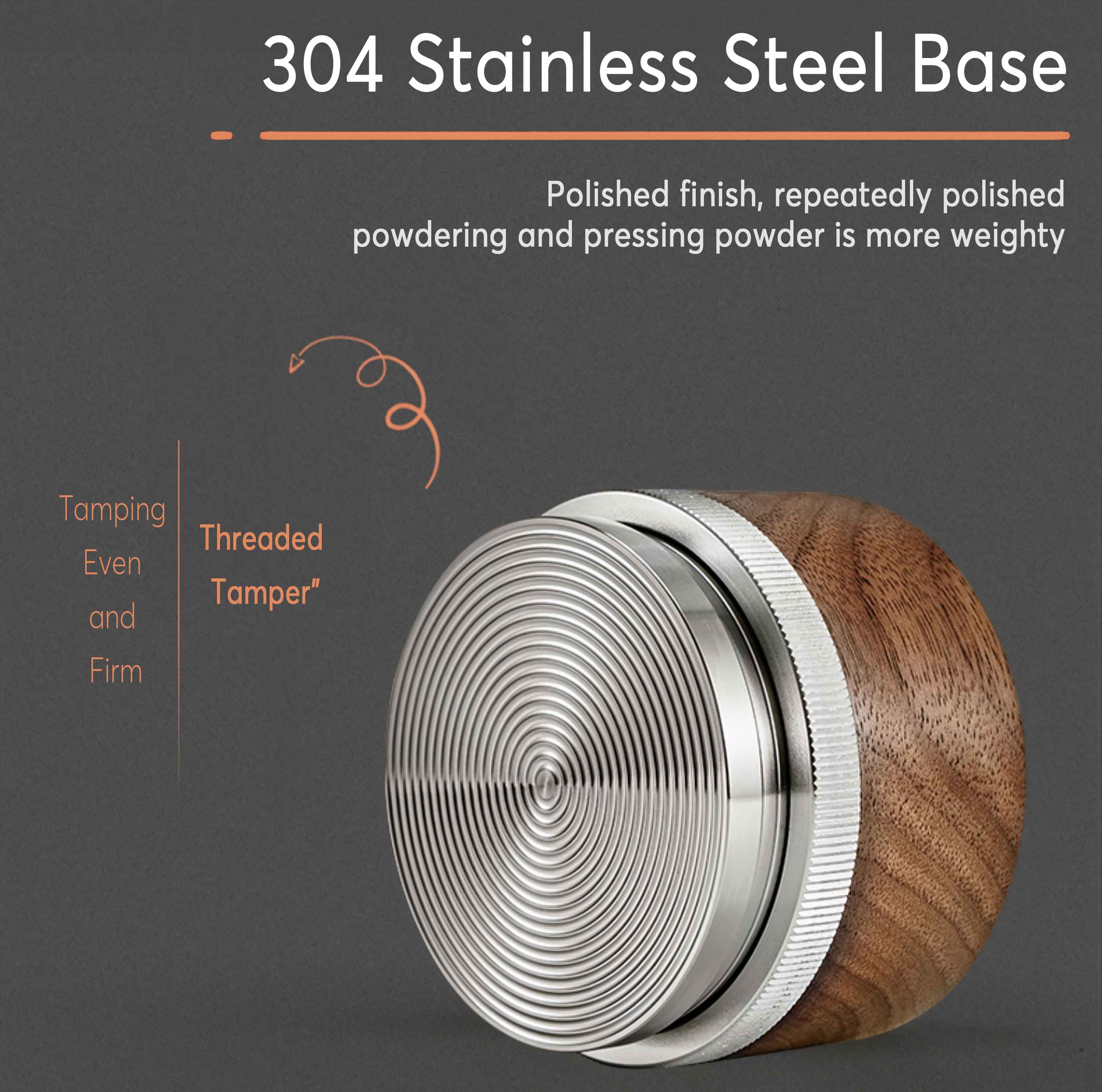 Premium Wooden Handle Tamper & Distributor for Espresso - Perfect for Baristas & Home Coffee Brewing | MUVNA