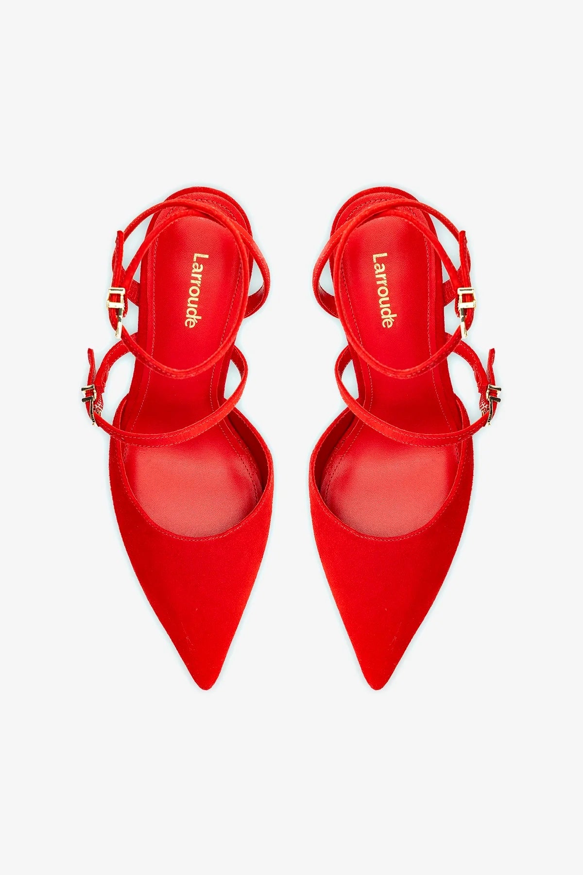 Kris Pump Women's High Heels in Scarlet Suede - Elegant Dress Shoes for Parties, Weddings & Special Occasions