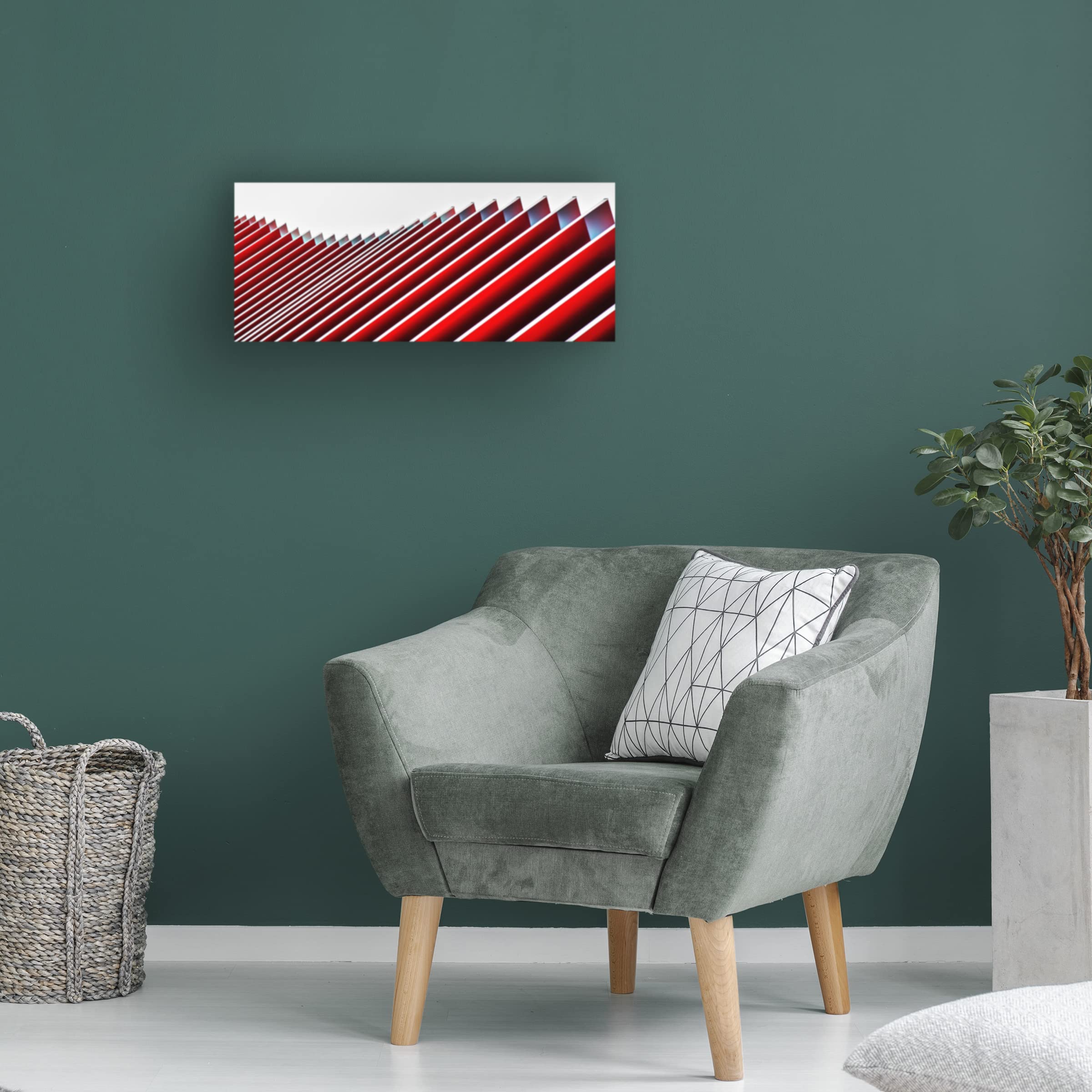 Gilbert Claes 'Concertina Wall II' Canvas Art Print - Modern Abstract Wall Decor for Living Room, Bedroom & Office - Trademark Fine Art Collection