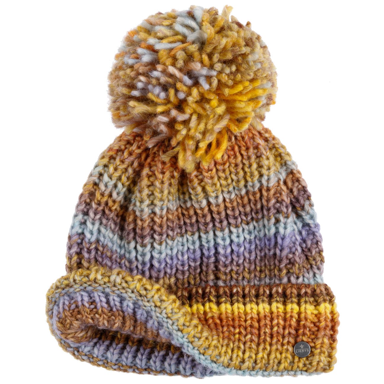 Lierys Finja Bobble Hat - Warm Winter Knit Beanie for Women & Men - Cozy Cable Knit Pom Pom Hat for Cold Weather - Perfect for Skiing, Snowboarding & Outdoor Activities