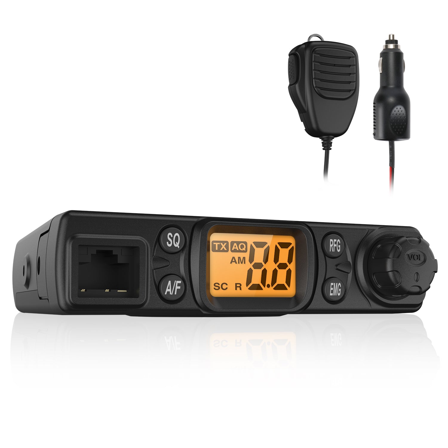 Radioddity CB-27 40/80 Channel AM/FM Mobile CB Radio - 4W Power for Truckers & Off-Road Vehicles | Long Range Communication for Road Trips, Camping & Emergency Situations