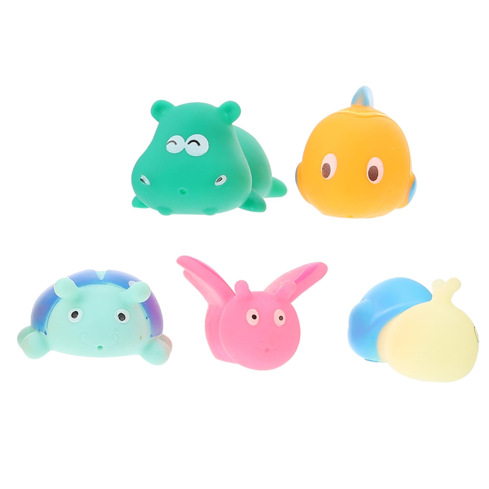 MUSISALY 5-Piece Cartoon Bathtub Toys Set for Kids - Fun Water Play Bath Toys for Toddlers & Children - Perfect for Bathtime, Pool, Beach & Outdoor Water Activities