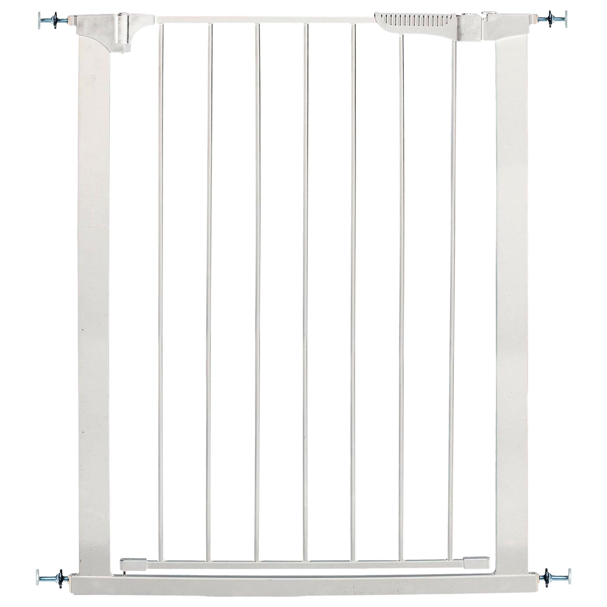 KidCO Tall and Wide Auto Close Safety Gate for Babies and Pets - White | Perfect for Stairs, Doorways & Hallways (Childproof Home Solution)