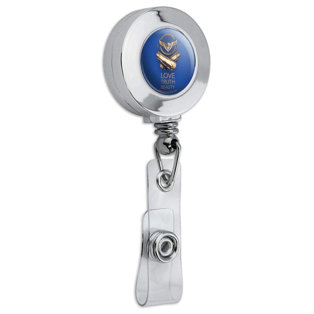 Wonder Woman ID Badge Holder - Retractable Clip for Work & Events
