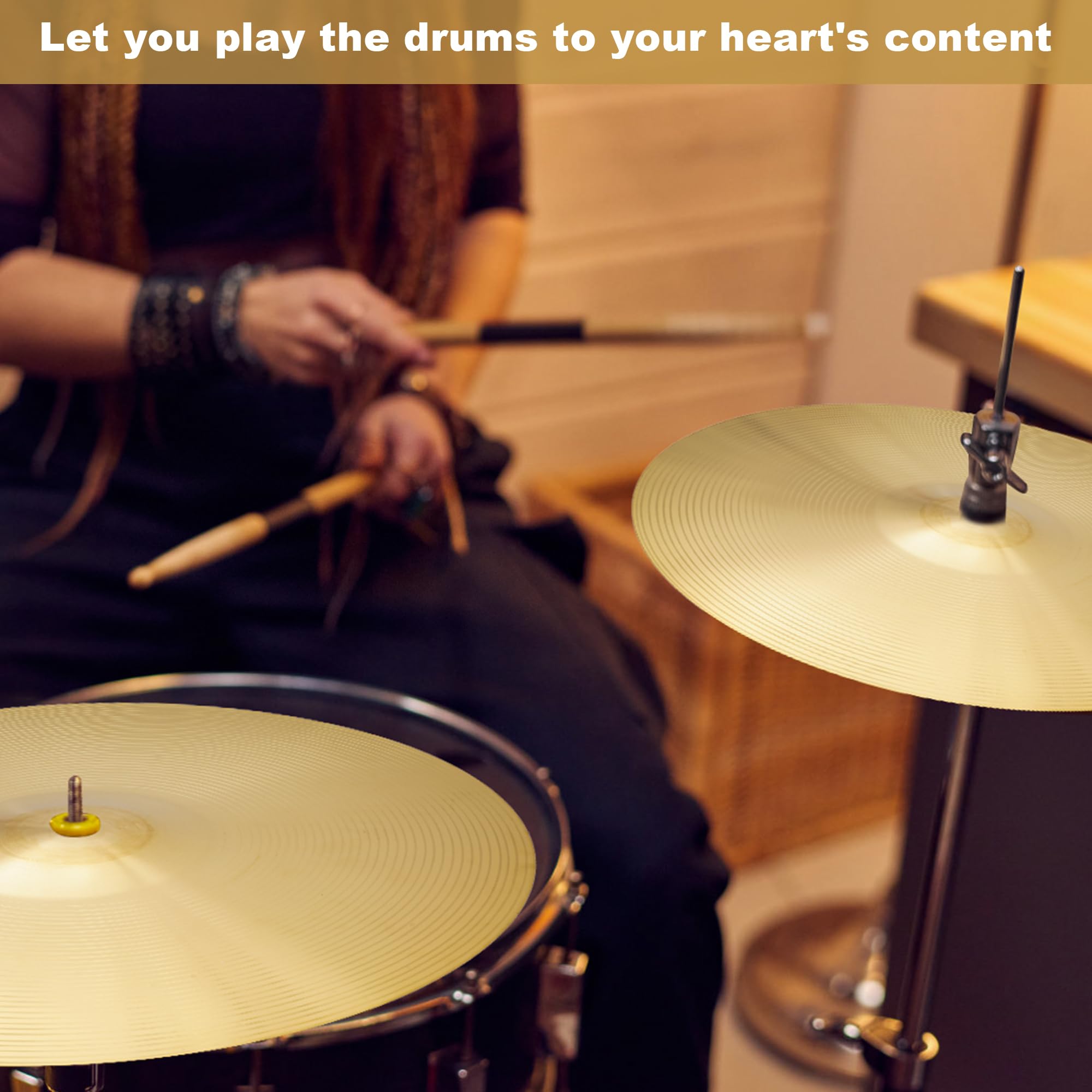 Premium 5-Piece Drum Cymbal Set - 14