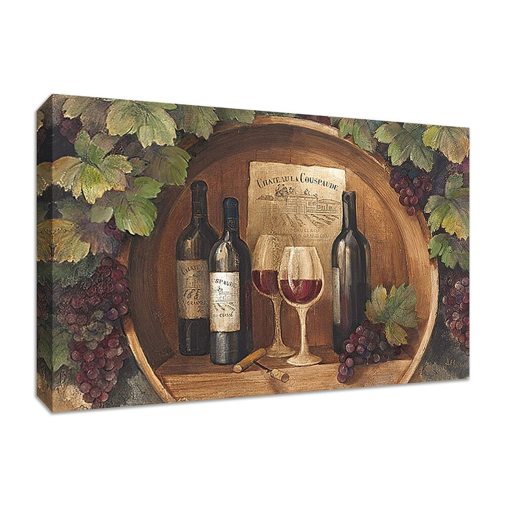 At the Winery by Albena Hristova - Premium Giclee Fine Art Print on Gallery Wrapped Canvas - Ready to Hang Wall Decor for Living Room, Bedroom & Office