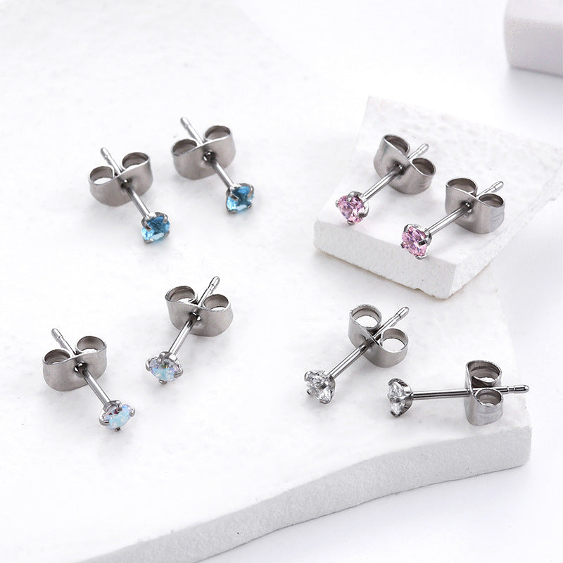 18K Gold Plated Cartilage Earrings Surgical Steel Tiny Stud Earrings with CZ Stones | Sleeper Earrings for Women | Perfect for Daily Wear, Gifts & Special Occasions