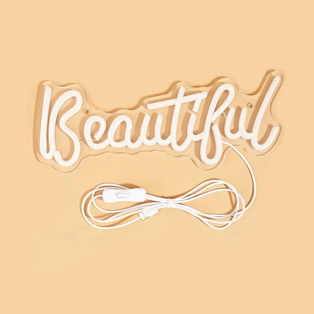 Custom Pink LED Neon Sign for Bedroom, Wall Decor - Romantic & Aesthetic Lighting for Home, Bar, Wedding, Party Decoration