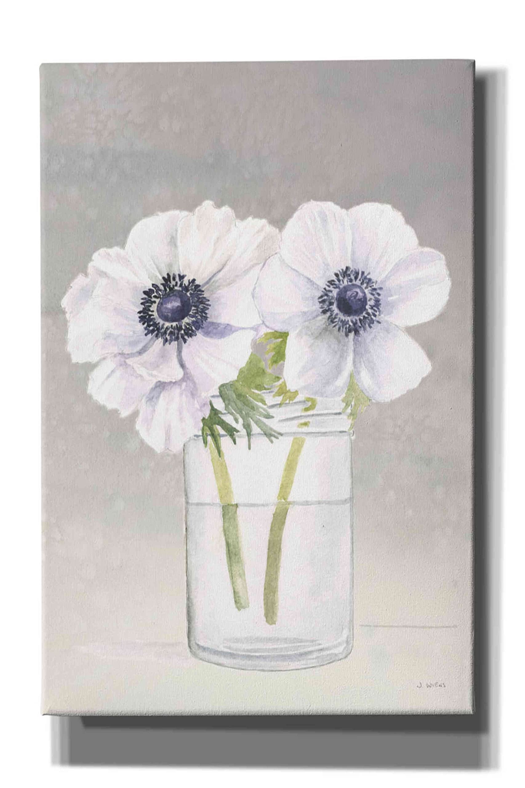 Epic Graffiti 'Tranquil Blossoms I' by James Wiens - 12x18 Inch Canvas Wall Art for Living Room, Bedroom & Office Decor | Modern Floral Painting for Home & Gift