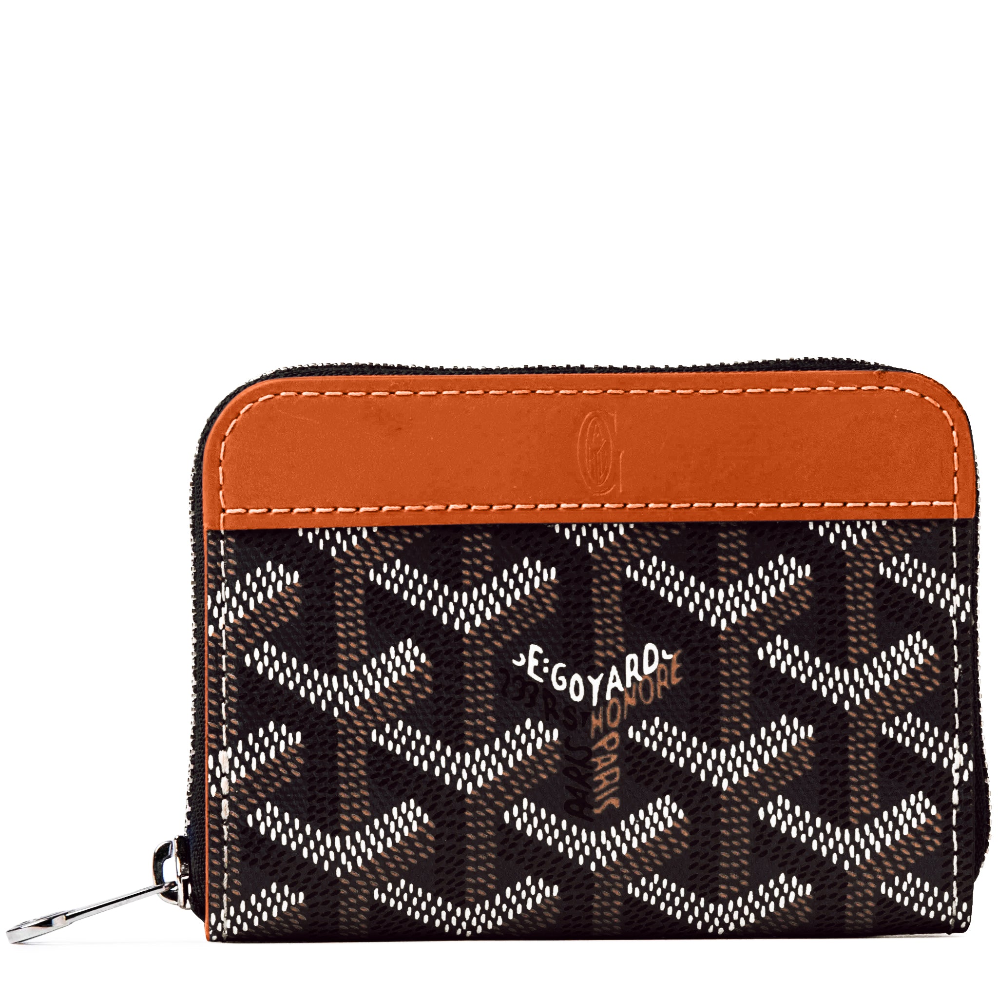 Goyard Matignon Black Tan Mini Wallet - Stylish & Compact Luxury Wallet for Everyday Use - Perfect for Travel, Business & Daily Essentials