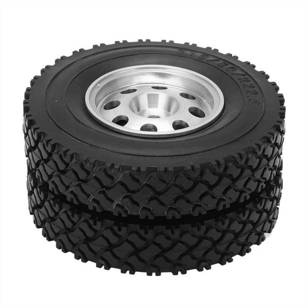 LYunce RC Car Tires Wheels - High Grip Concave/Convex Texture Off-Road Tires for 1/14 Scale Tamiya RC Trucks - Perfect for Racing, Crawling & Off-Road Adventures