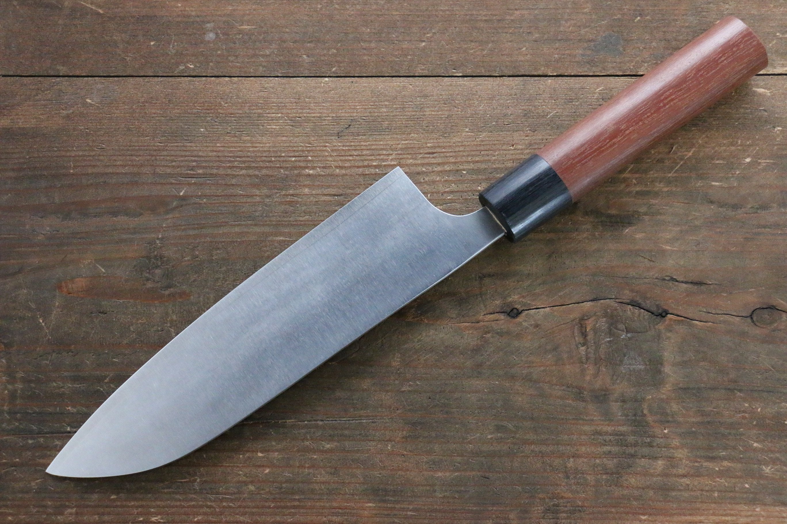 Premium Seisuke SG2 Santoku Knife 180mm with Jarrah Wood Handle - Perfect for Slicing, Dicing, and Chopping Vegetables, Meat, and Fish in Professional Kitchens & Home Cooking