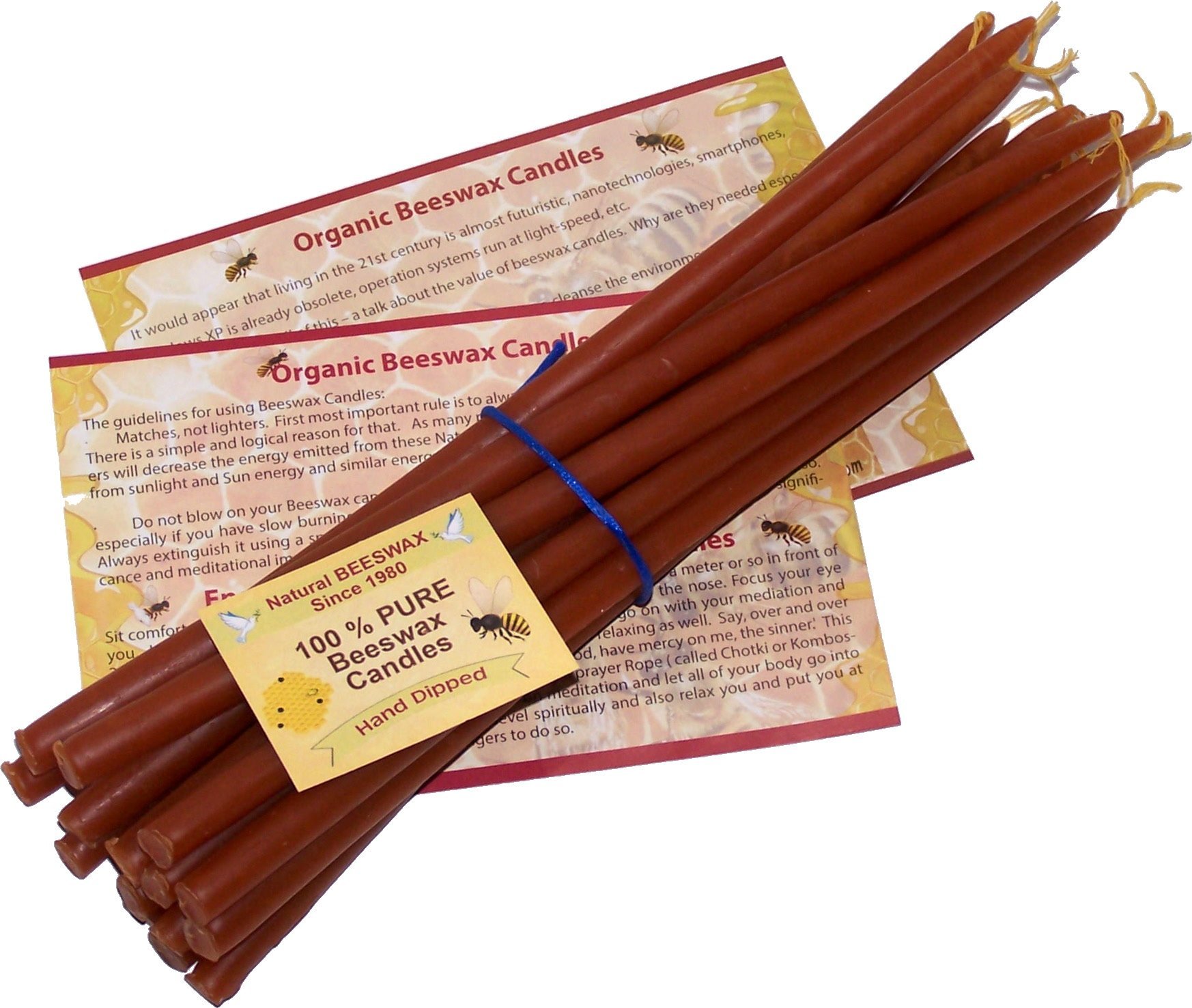 Pure Beeswax Candles Handmade in Jerusalem - 10