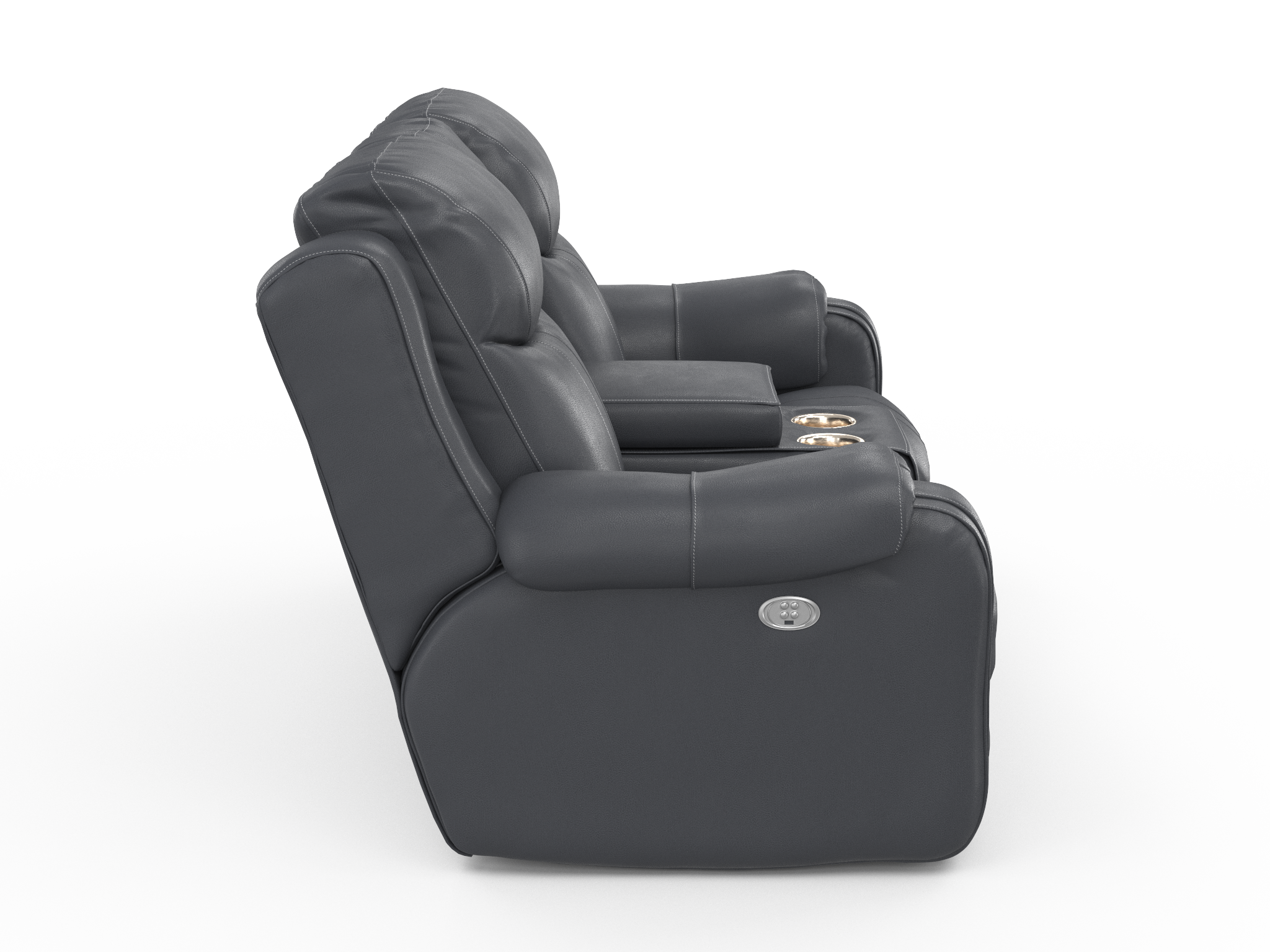 Marvel Console Loveseat with Power Headrest - Reclining Sofa with USB Charging for Living Room, Home Theater & Gaming Room - Comfortable Modern Sectional Couch for Relaxation & Entertainment