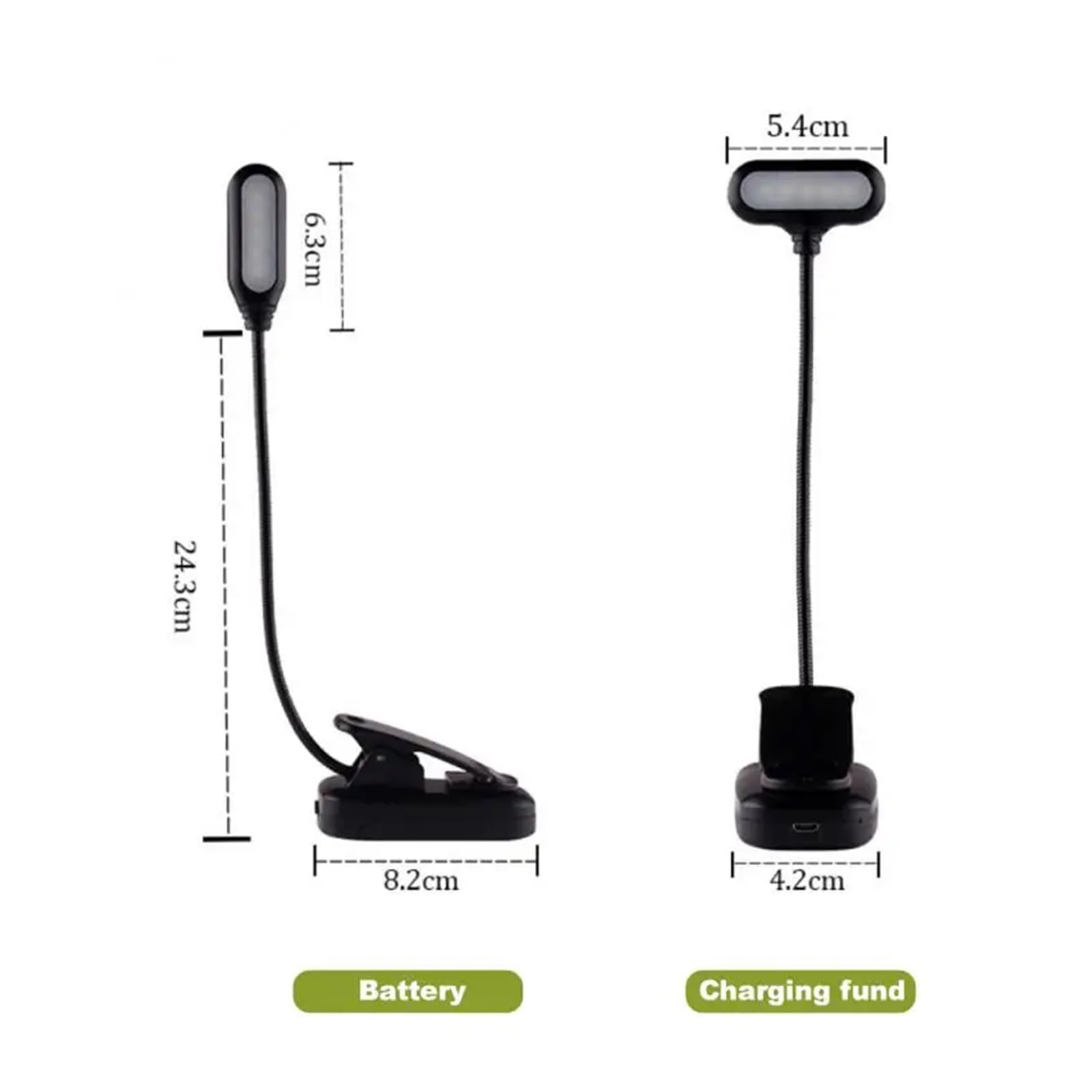 2023 Rechargeable LED Desk Lamp with USB Charging - Clip On Table Lamp for Reading, Studying, Camping & Night Light (Battery Powered, Portable) - Perfect for Home Office, Dorm Room & Outdoor Adventures