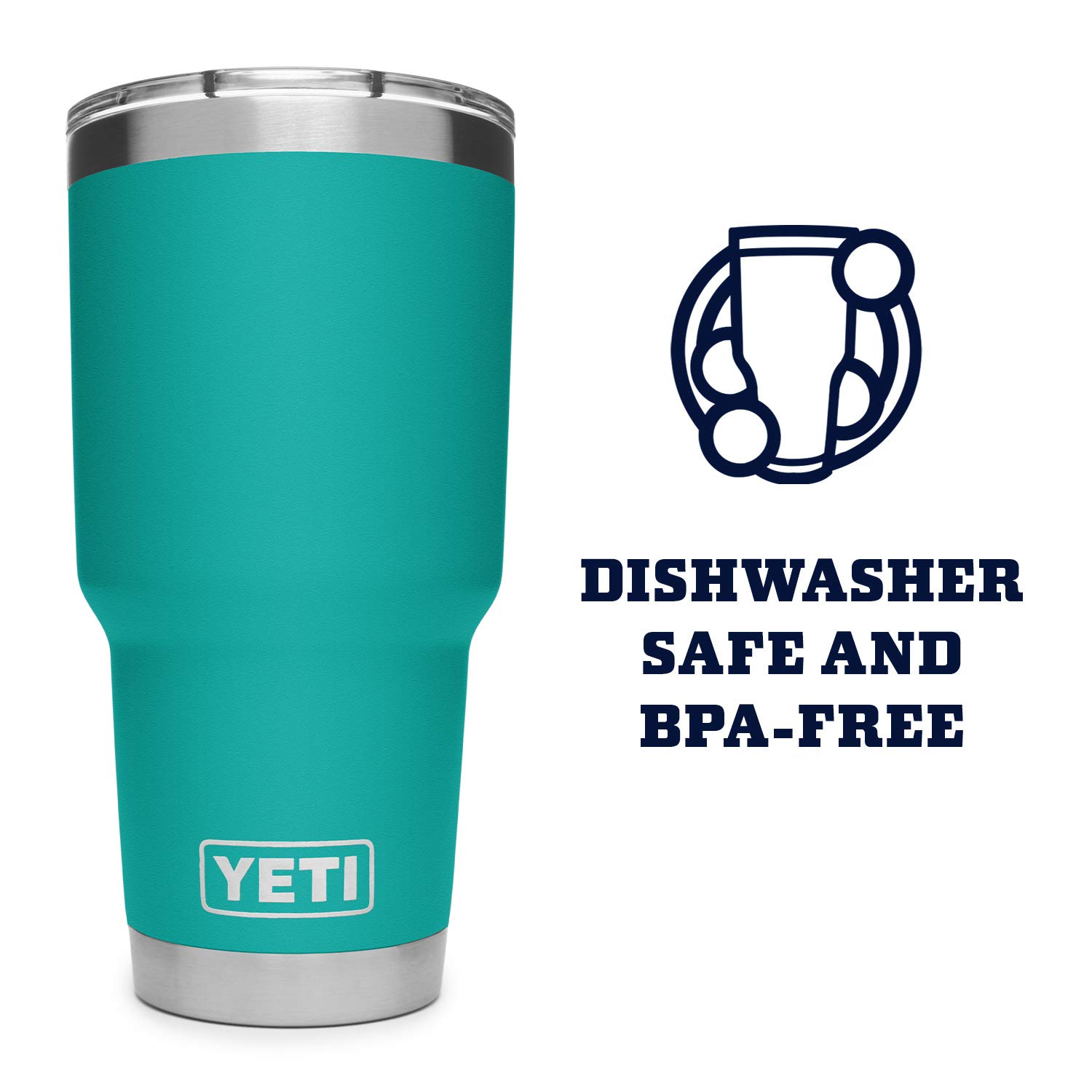 YETI Rambler 30 oz Stainless Steel Vacuum Insulated Tumbler with MagSlider Lid - Keeps Drinks Hot/Cold for Hours - Perfect for Camping, Office & Outdoor Adventures