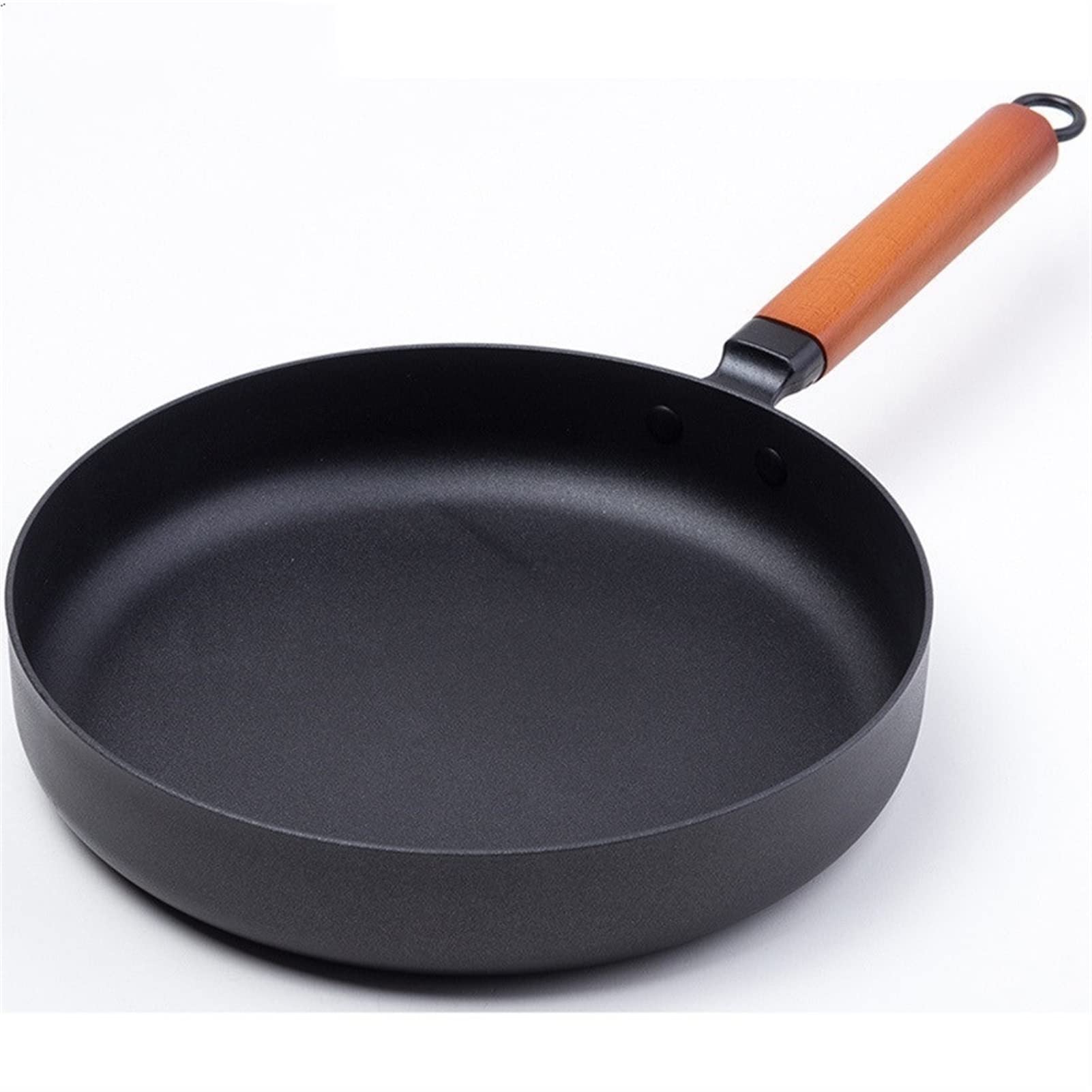 Vintage Cast Iron Wok Pan - 26cm Non-Stick Chinese Frying Pan for Induction & Gas Stove | Heavy Duty Forged Iron Cookware for Stir Fry, Deep Frying & Home Cooking | Perfect for Asian Cuisine & Professional Kitchens