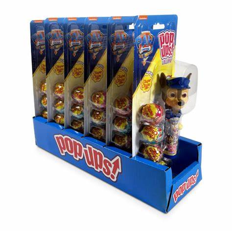 Flix Candy Pop Up Paw Patrol Blister Card - 1.26oz, 6ct Box | Kids Party Favors, Birthday Treats & Snack Time Fun