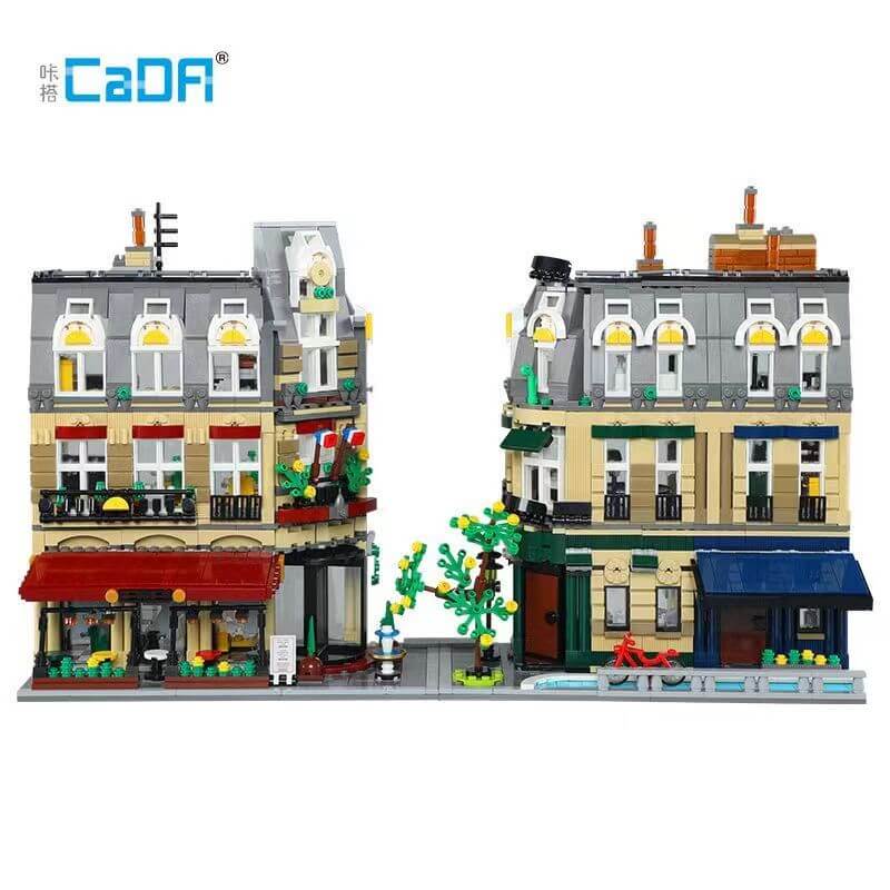 CaDA C66009 Paris Restaurant Building Blocks Set - Creative DIY Model Kit for Adults & Kids, Perfect for Home Decoration & Gift Giving