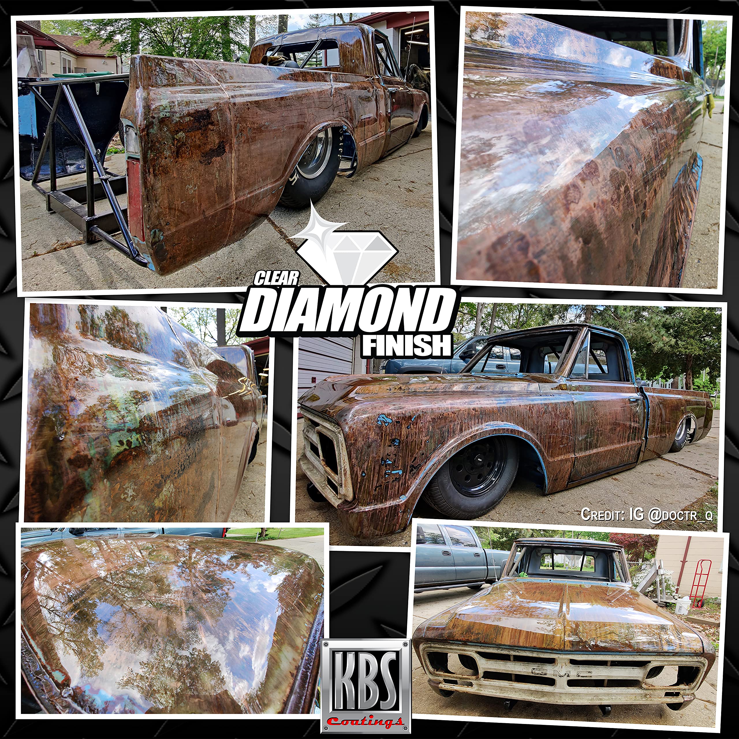 KBS Coatings DiamondFinish Clear Coat - High Gloss Protective Coating for Cars, Motorcycles & Boats - Scratch & UV Resistant Finish for Automotive, Marine & DIY Projects