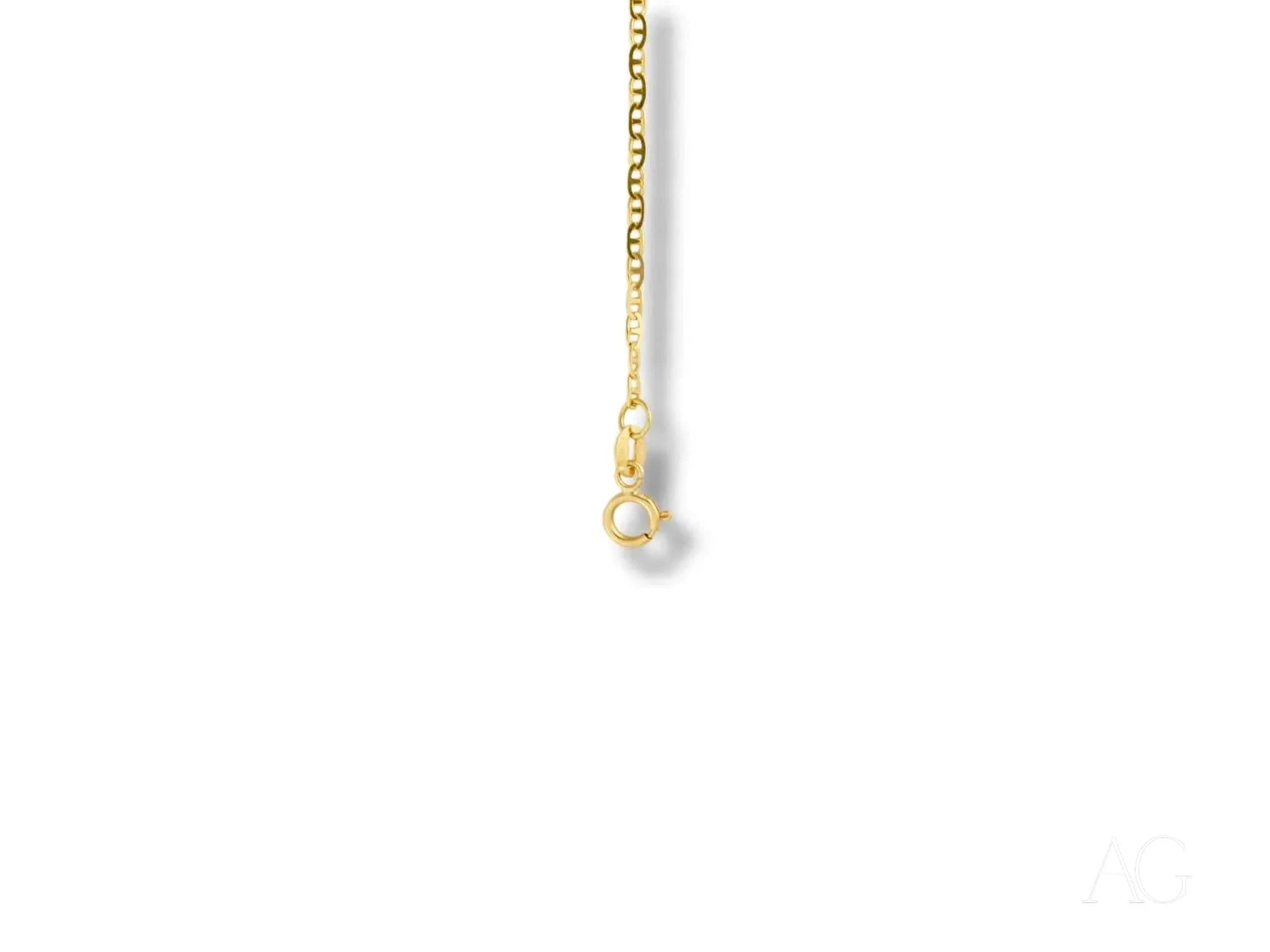 18K Gold Kids ID Bracelet with Free Engraving & Secure Spring Ring Lock - Perfect for Gifts, School Safety & Special Occasions