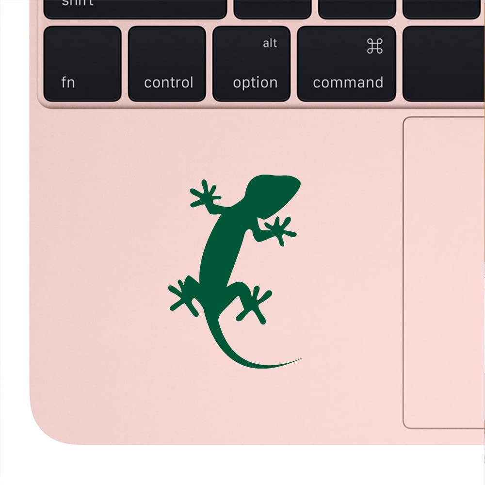 Premium Waterproof Vinyl Gecko Lizard Decal Stickers (Set of 2, Green) - Durable Adhesive for Laptop, Phone, Helmet, Car Window, Bumper, Mug, Cup, Door & Wall Decoration - Perfect for Home, Office, School & Outdoor Use