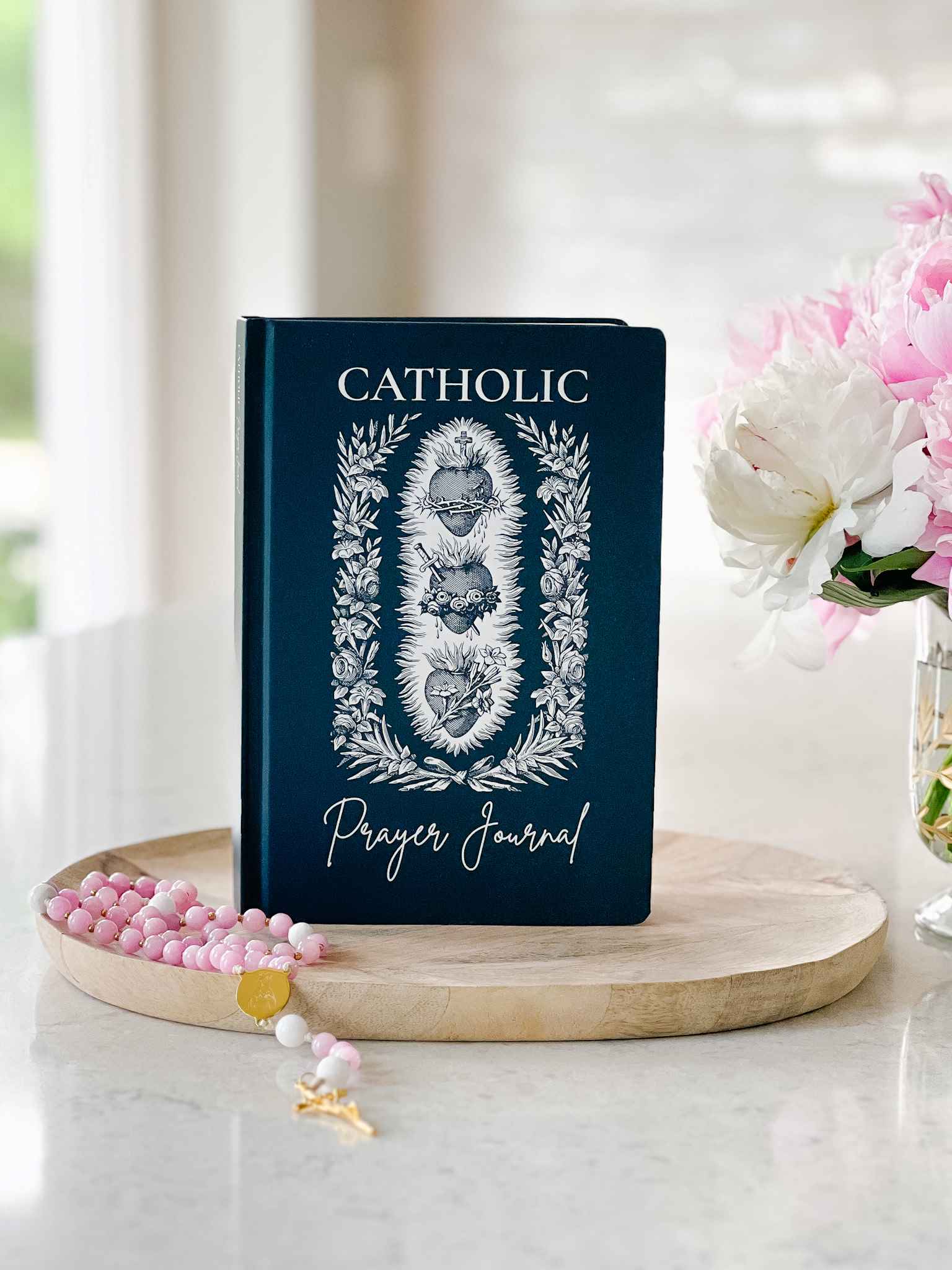 Catholic Prayer Journal - Lectio Divina & Examen St. Ignatius Devotional Notebook with 3 Sacred Hearts Design for Spiritual Growth & Daily Reflection