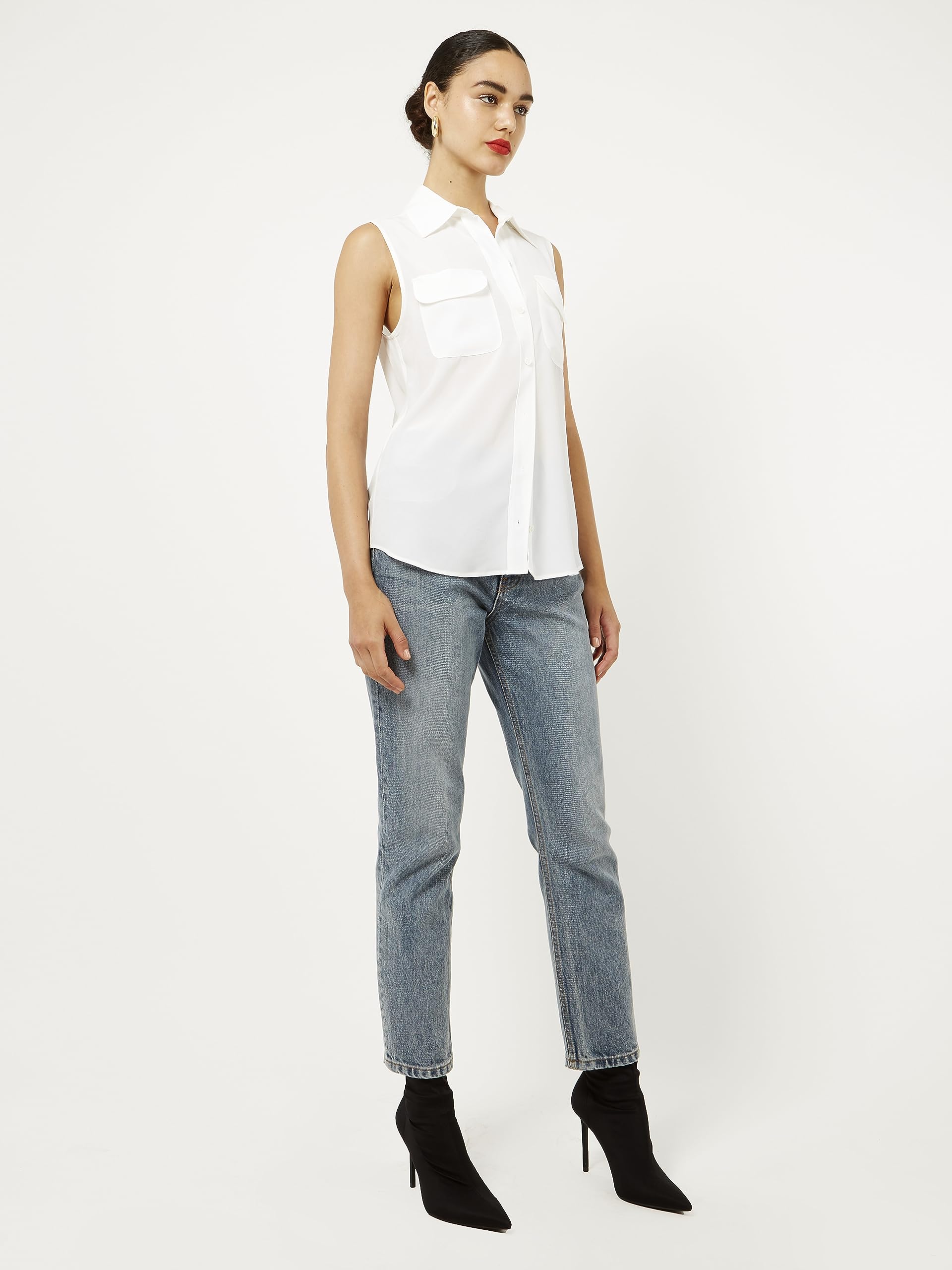 Women's Slim Short Sleeve Signature Top for Work & Casual Wear