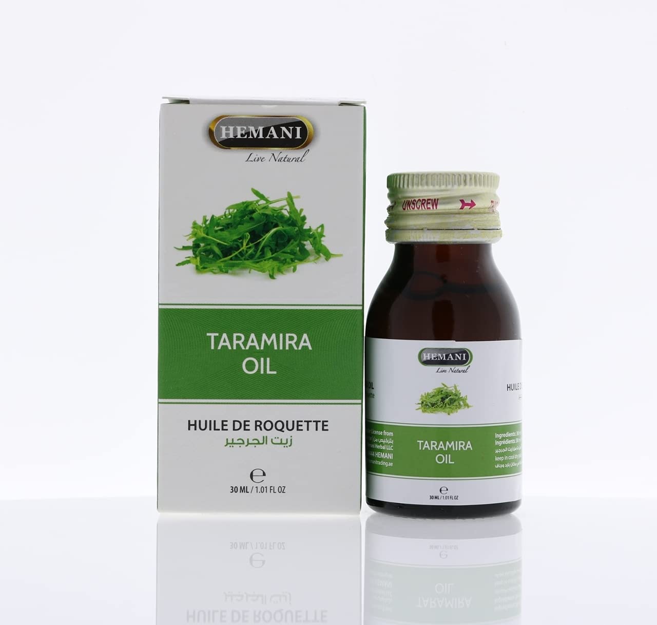 100% Pure Cold Pressed Taramira Oil - Natural Herbal Essential Oil for Hair Growth, Skin Care & Aromatherapy - Perfect for Massage, DIY Beauty & Relaxation