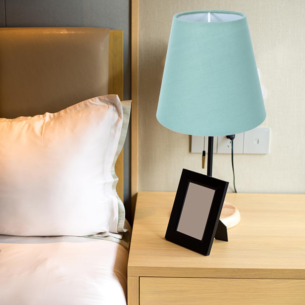 Uonlytech Clip-On Barrel Cloth Lamp Shade – 5x5x3 Inch Fabric Lampshade Cover for Table Lamps, Chandeliers, Wall Lights & Floor Lamps – Perfect for Candelabra & Candle Bulbs – Ideal for Living Room, Bedroom & Office Lighting Decor