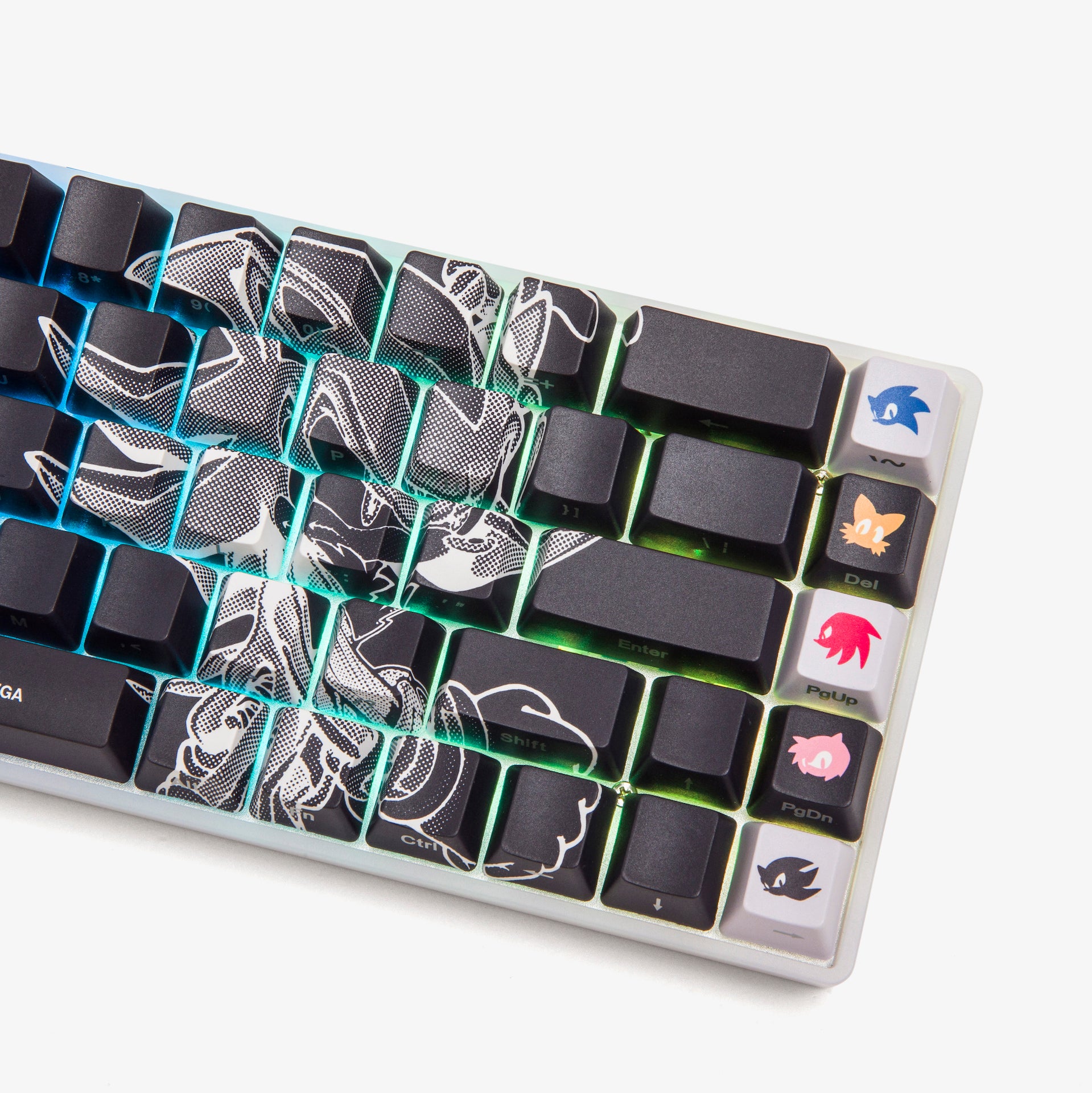 Sonic x Higround Gaming Keyboard - Mechanical RGB Backlit Wired Keyboard for PC & Mac - Perfect for Gaming, Typing & Streaming