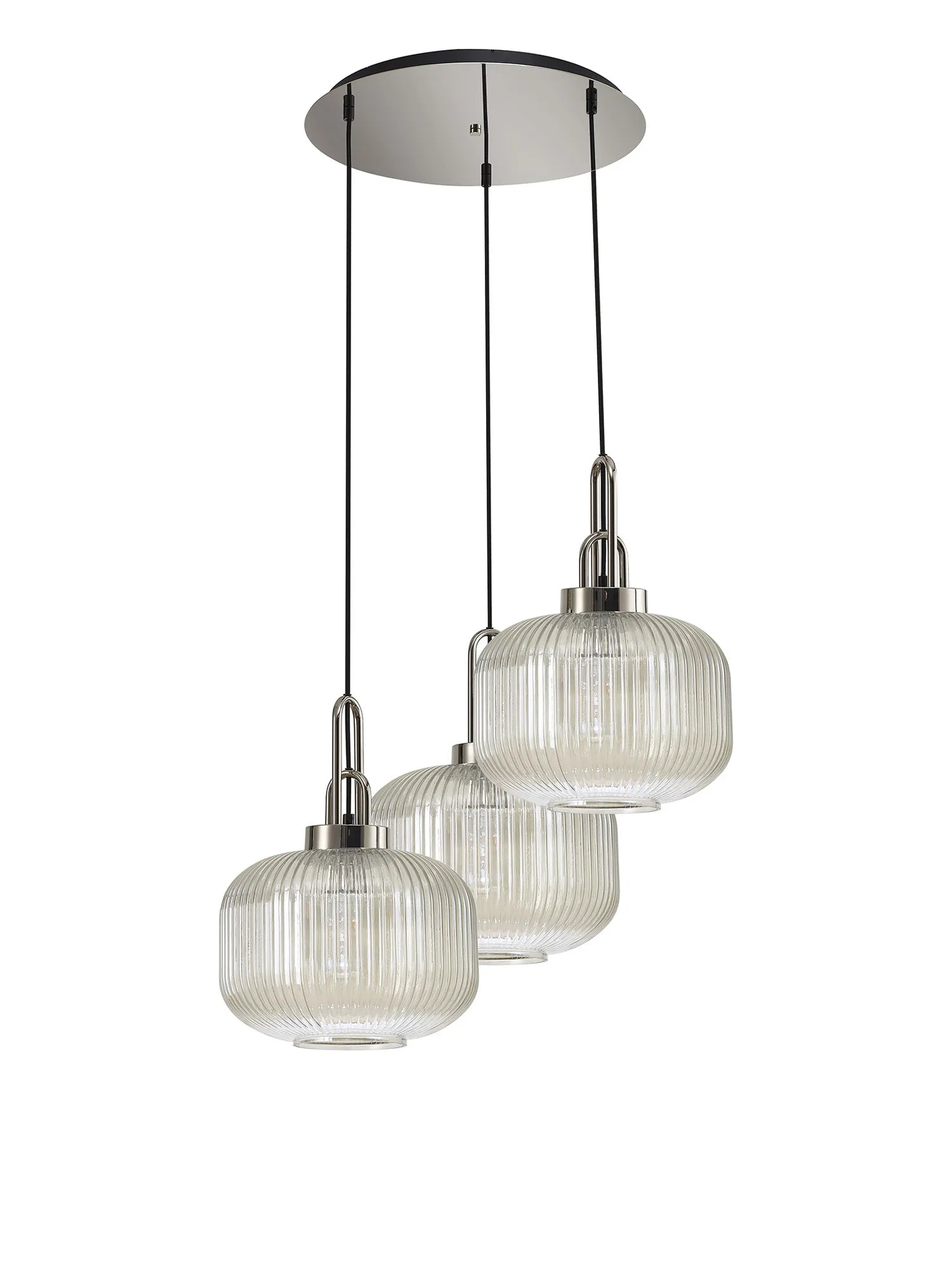 Stylish Cadiz 3-Light Cluster Pendant - Modern Ceiling Lighting Fixture for Dining Room, Kitchen Island & Living Room Decor