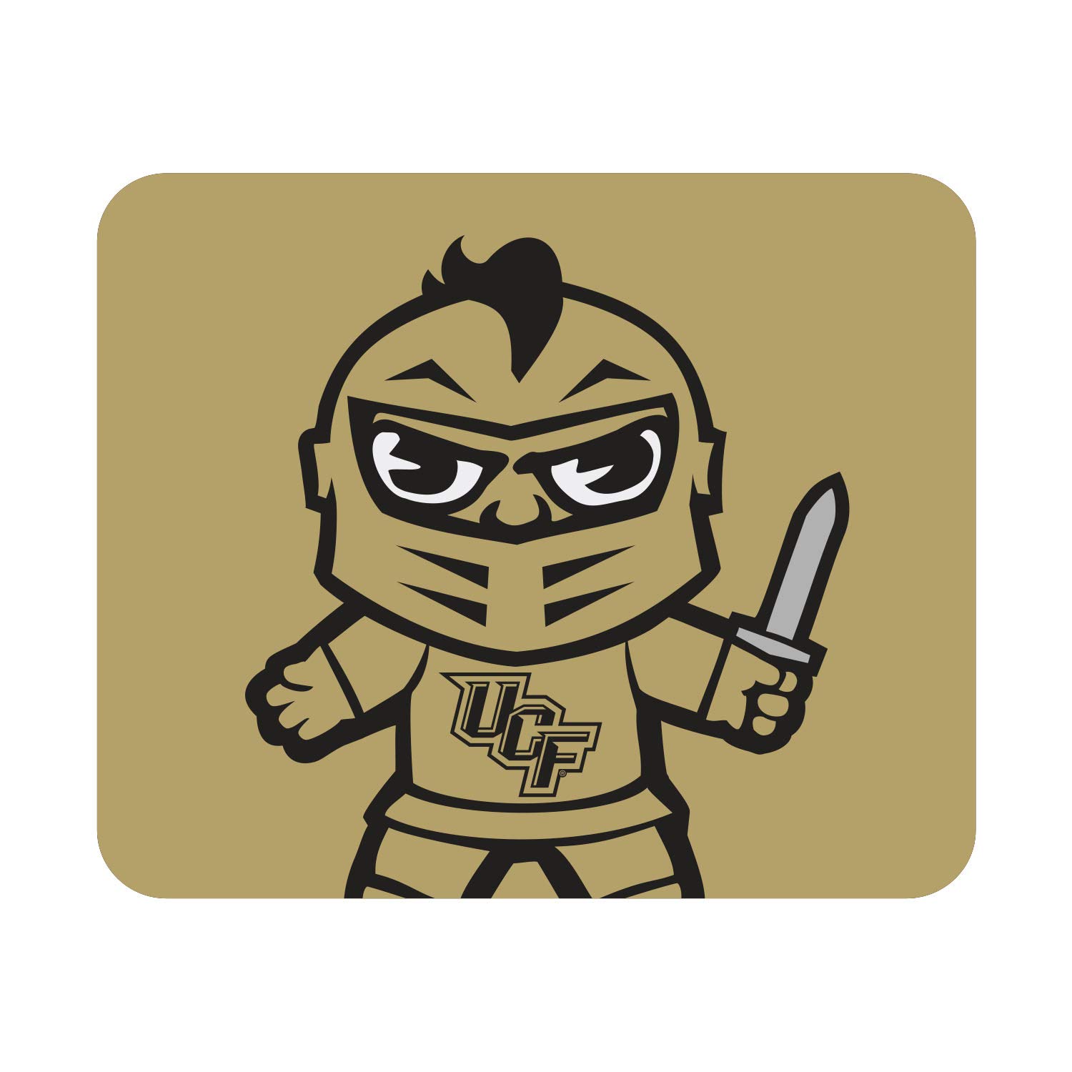 OTM Essentials University of Central Florida Standard Fabric Mouse Pad - UCF Themed Desk Accessories for Gaming & Office Use - Non-Slip Computer Mousepad with Cropped Tokyodachi Design - Perfect for Dorm, Home & Work Setup