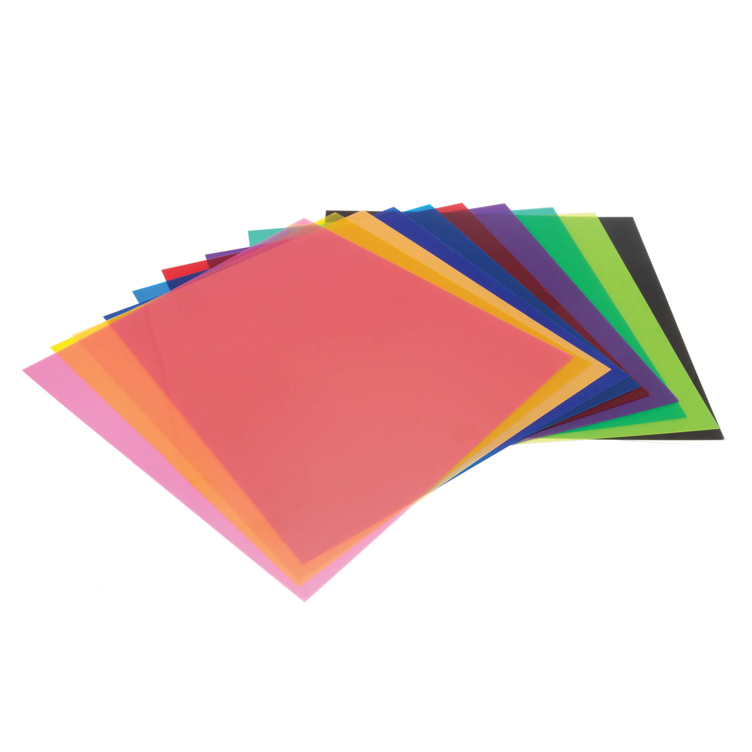 Artistic Color Gel Sheets Overlay Transparent (30x30cm) - Perfect for Nail Art, Scrapbooking & DIY Crafts