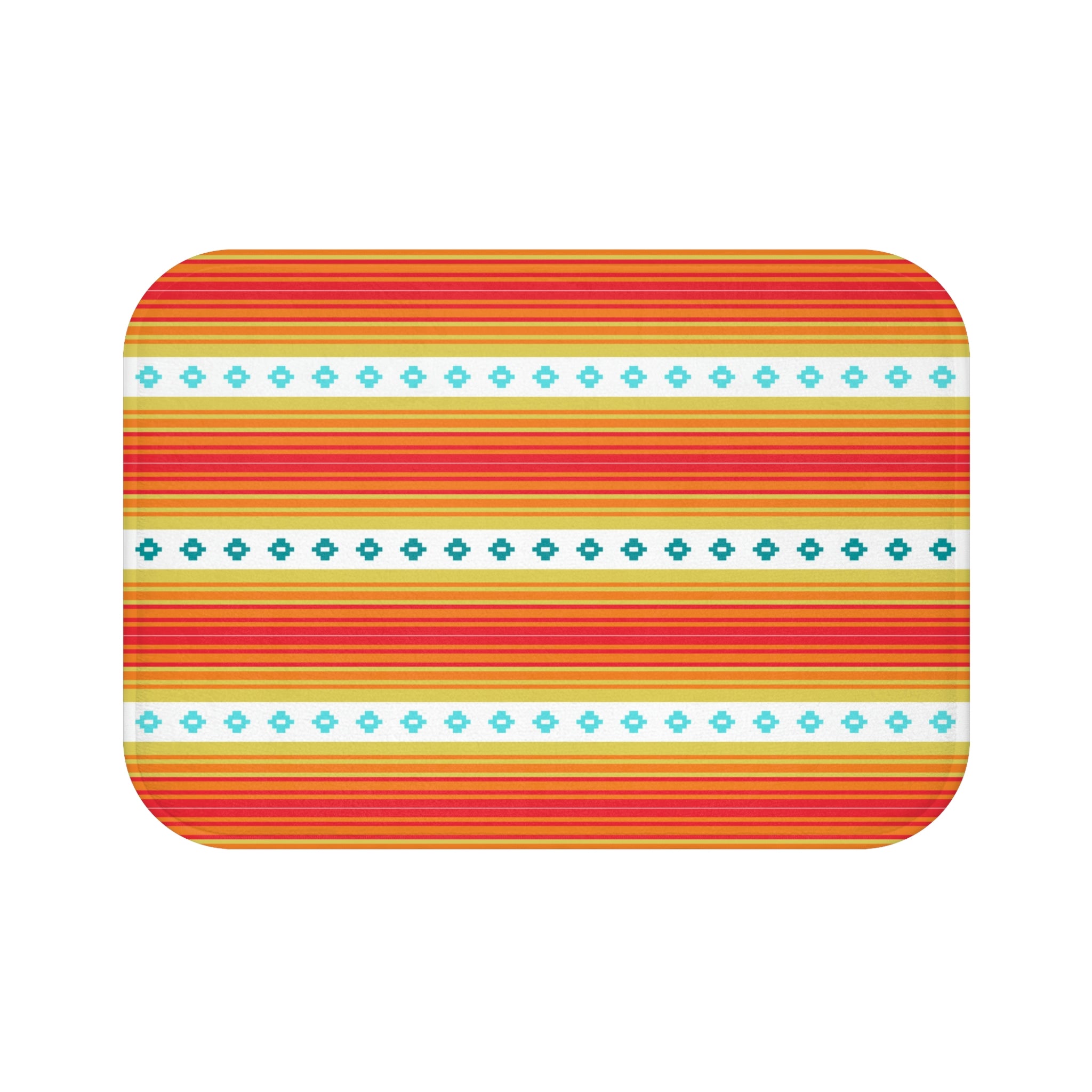 Boho Bath Mat - Soft Microfiber Non-Slip Bathroom Rug with Southwestern Design for Small & Large Spaces | Perfect for Bathroom Decor and Cozy Home Use