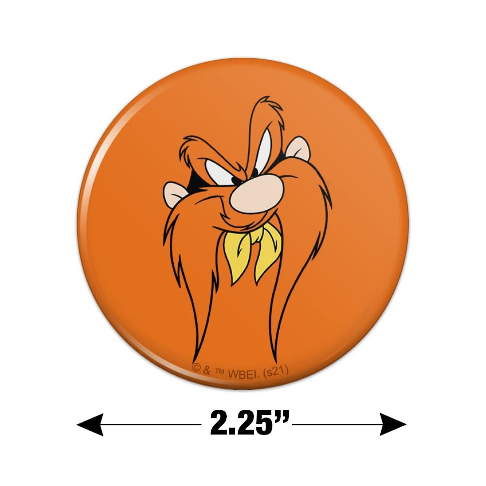 Looney Tunes Sam Face Kitchen Refrigerator Magnet - Funny Cartoon Character Fridge Decor for Home & Office - Perfect for Lockers, Whiteboards, and Metal Surfaces