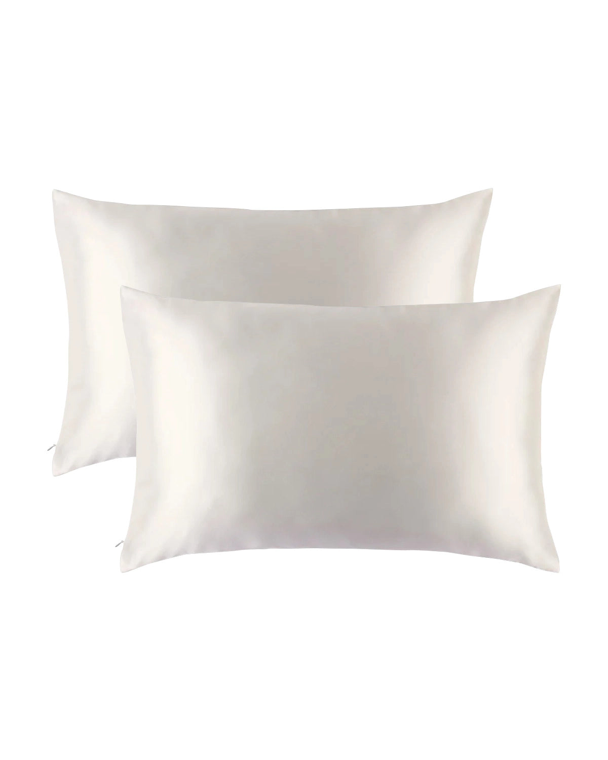 2PCS 19 Momme Silk Pillowcases with Hidden Zipper - Luxurious 100% Mulberry Silk for Better Sleep, Hypoallergenic & Temperature Regulating - Perfect for Bedroom, Hotel, or Gift