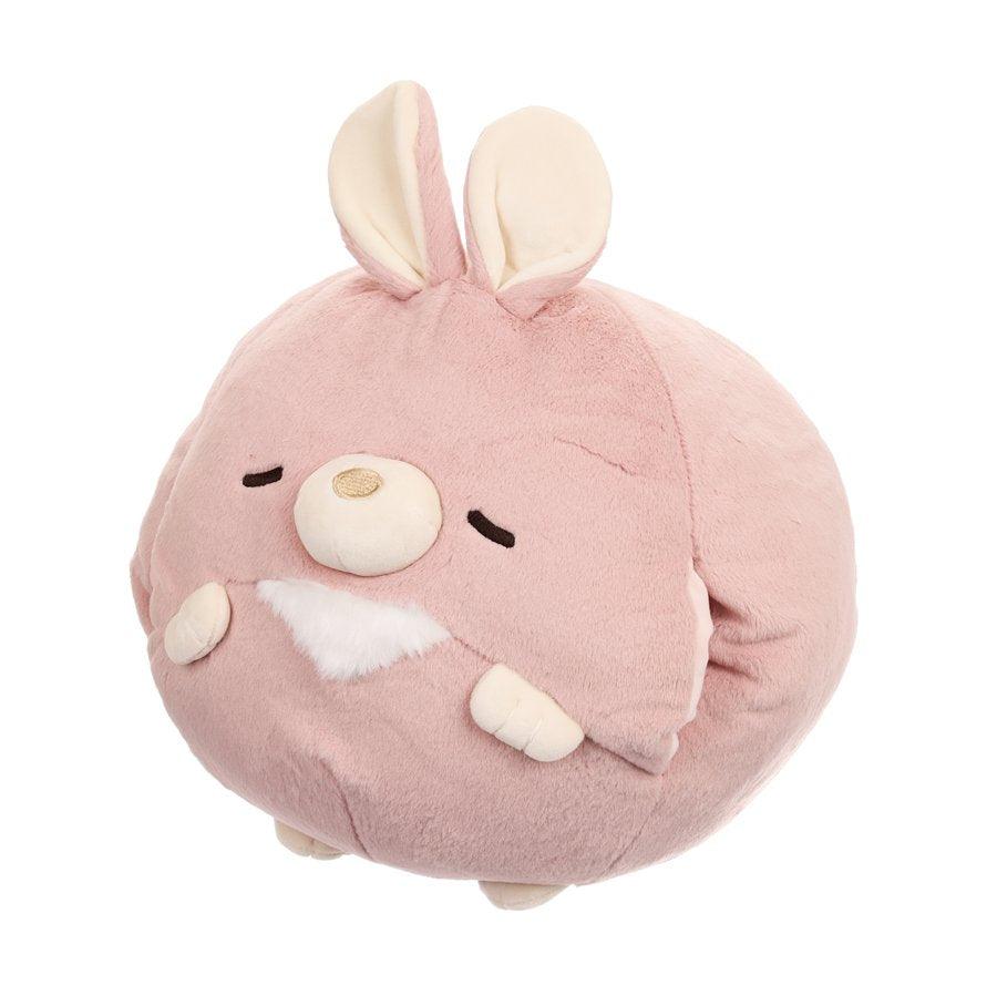 LIV HEART Corocoro Hand Warm Ball Cushion - Soft Rabbit Plush Heating Pad (595g) for Winter, Office, and Home Comfort