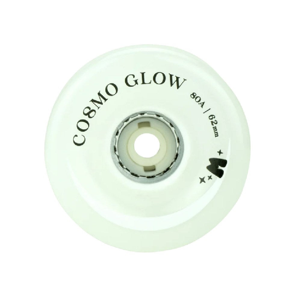 Moxi Cosmo Glow 62mm Light Up LED Skate Wheels - 4 Pack Set for Roller Skates & Outdoor Night Skating