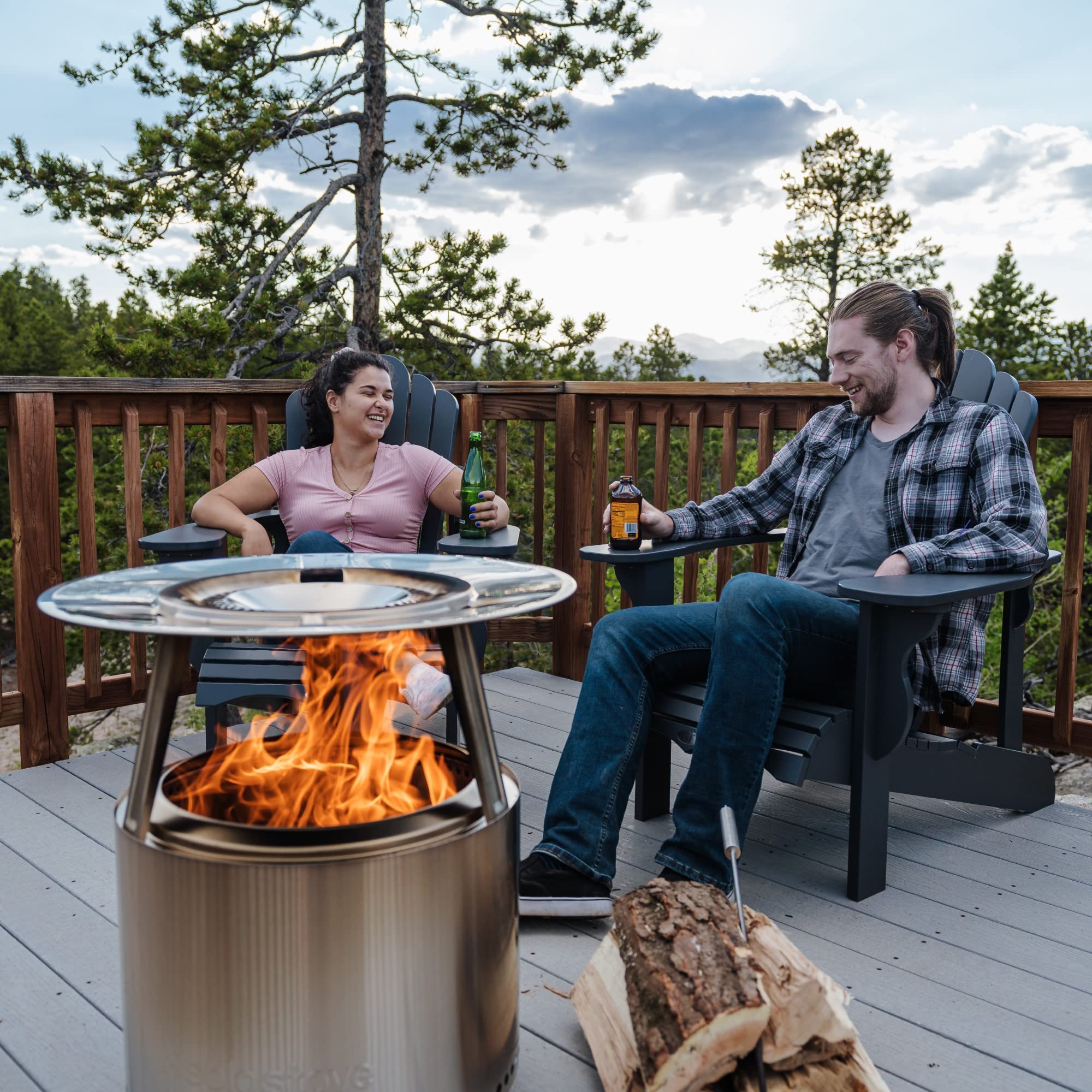 Solo Stove Ranger Heat Deflector - 304 Stainless Steel Fire Pit Accessory for Enhanced Warmth & Comfort - Expands Heat Radius - Durable Camping & Backyard Essential (5 lbs) - Perfect for Outdoor Gatherings, Patio Nights & Backyard Camping