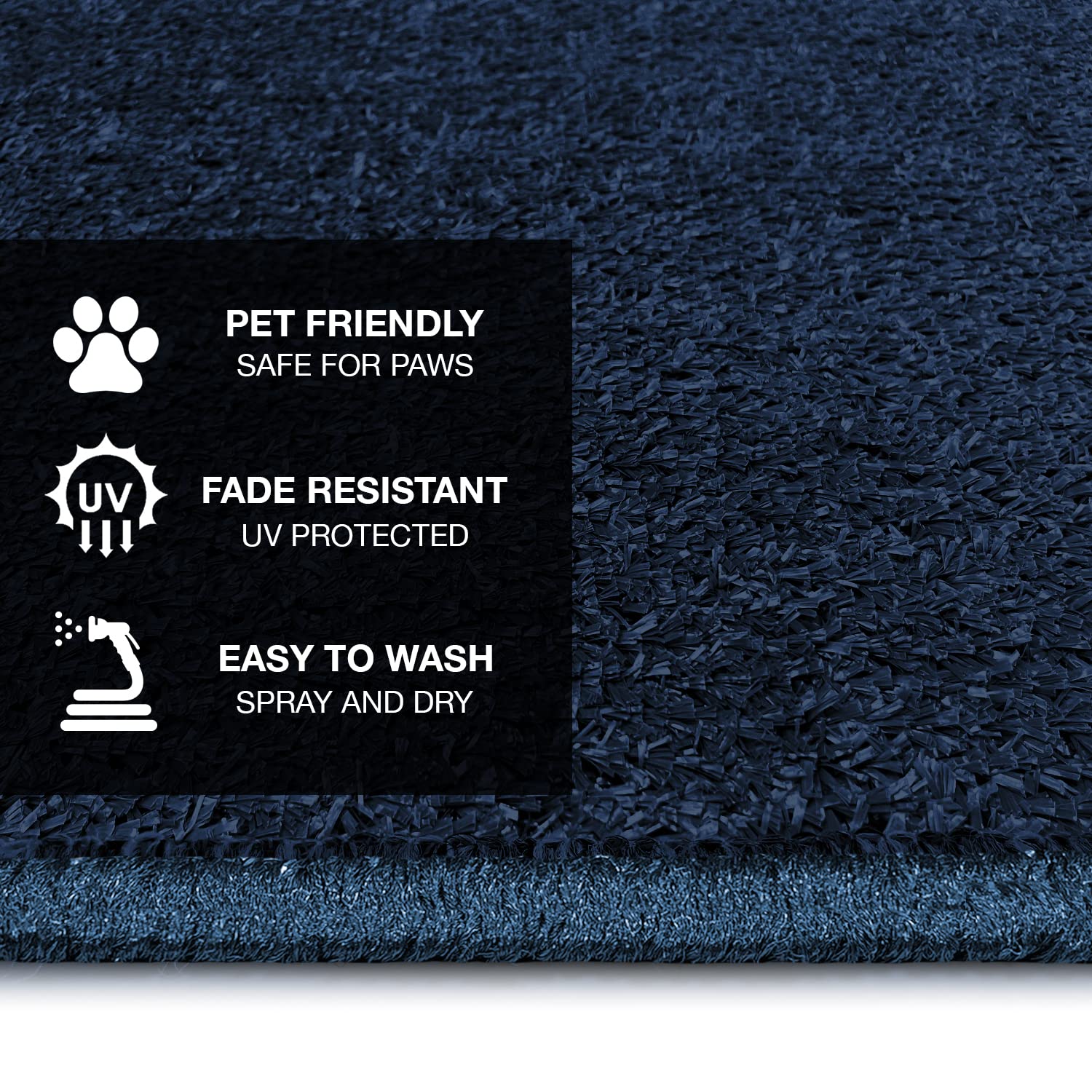 Prest-O-Fit 3-Pack 2-4048 Wraparound RV Step Rug - Imperial Blue, 22 Inch Wide, Non-Slip Outdoor Mat for Campers & Trailers - Perfect for RV Steps, Entryways & Outdoor Use