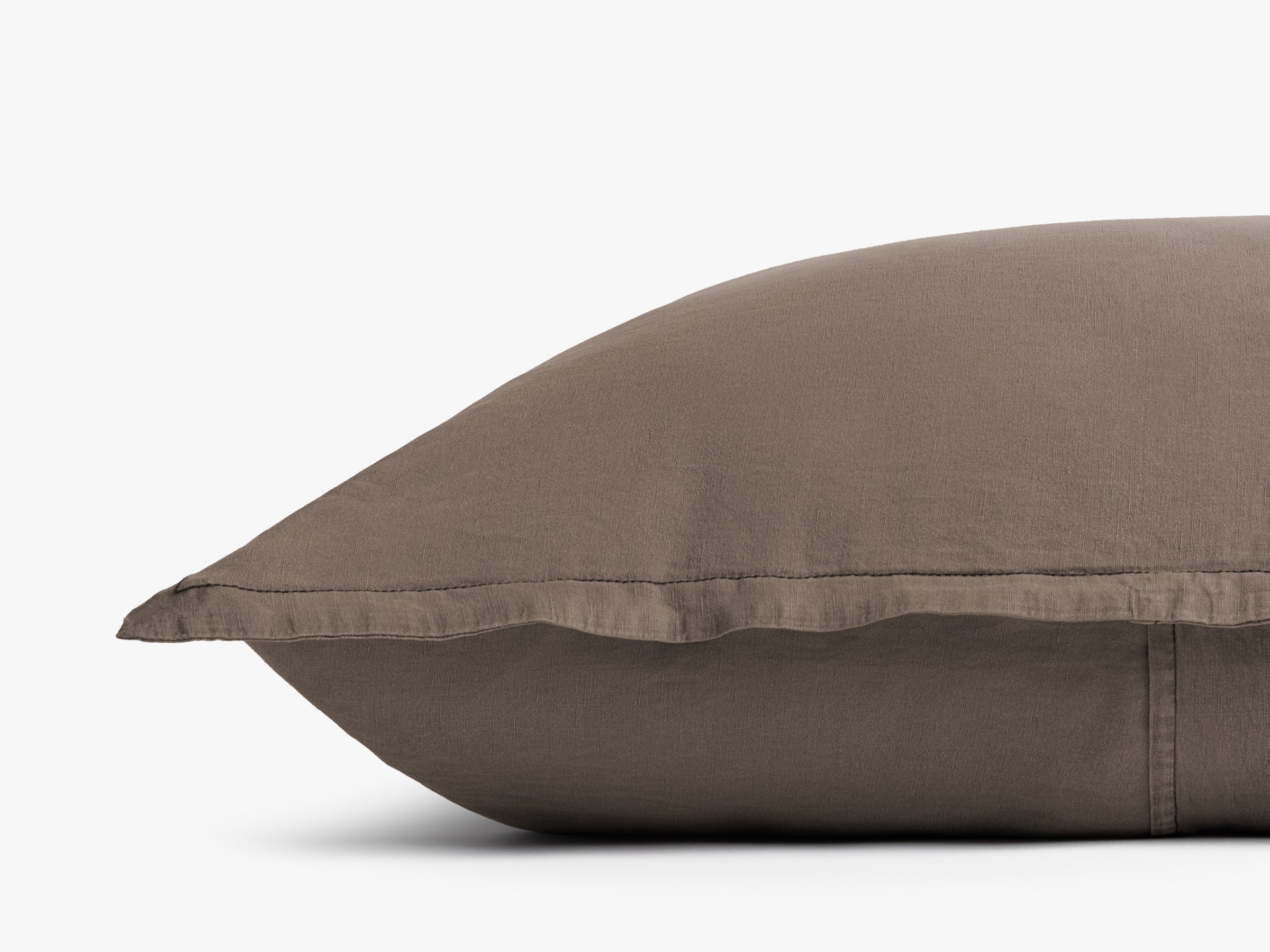 Premium Heirloom TENCEL™ Linen Euro Sham Pillow Cover - Soft & Breathable (Warm Grey) - Perfect for Bedroom Decor, Guest Room & Luxury Hotel Styling