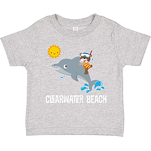 Inktastic Clearwater Beach Florida Vacation Toddler T-Shirt - Cute Summer Graphic Tee for Boys & Girls - Beach Trip Souvenir & Family Vacation Gift