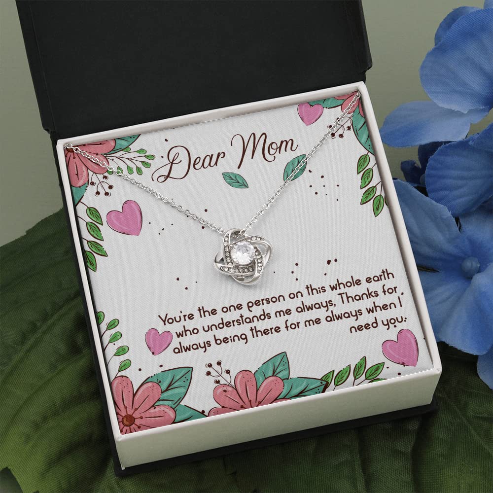 Personalized Mom Necklace - Heartfelt Birthday & Mother's Day Gift from Son or Daughter - Perfect for Special Occasions & Everyday Wear