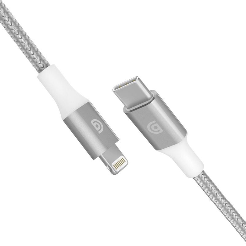 Premium Griffin USB C to Lightning Cable 5 Feet Silver - Fast Charging & Data Sync for iPhone, iPad, MacBook & More