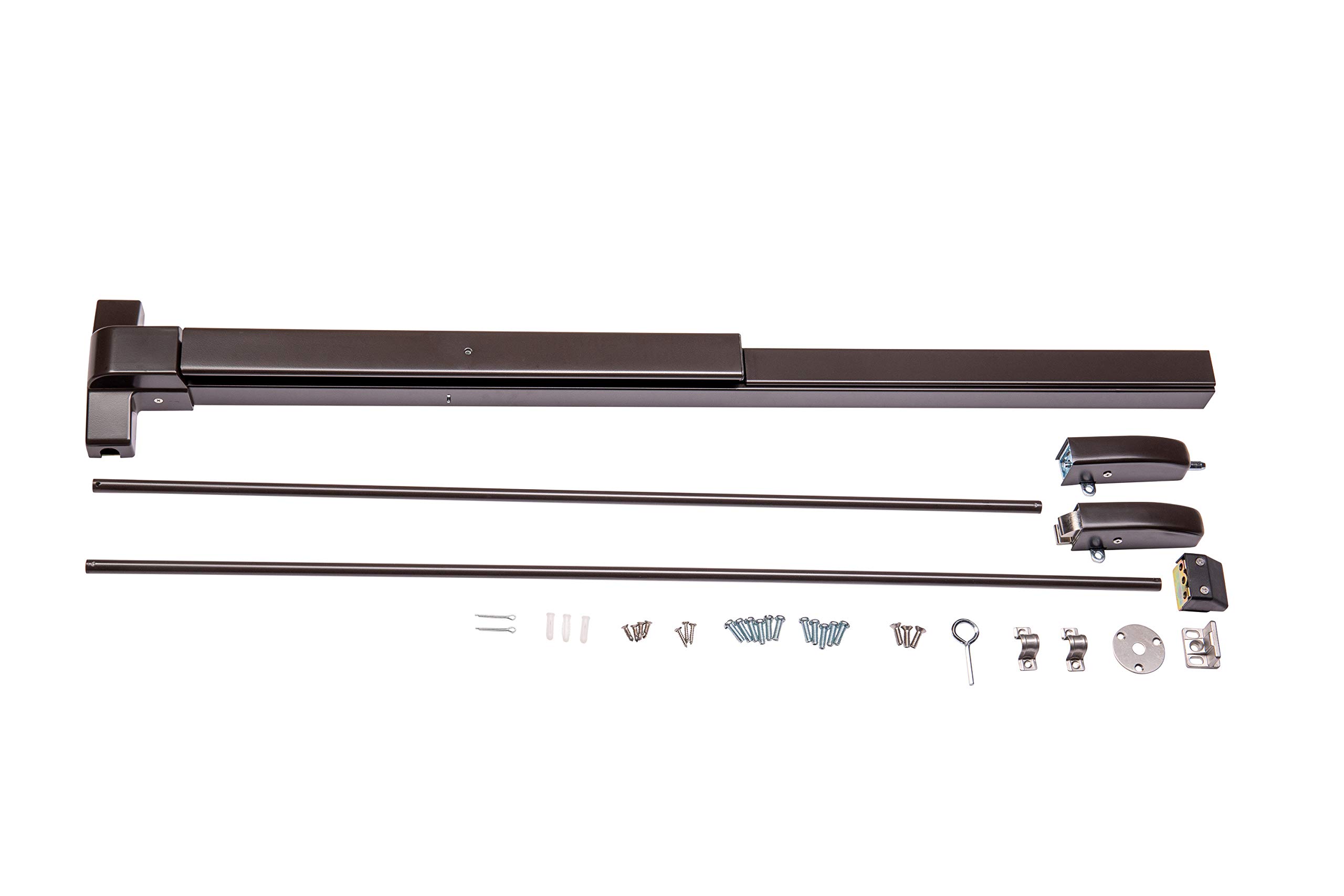 TACO ED-VR531XL-DU Panic Exit Device with Vertical Surface Rod in Duronotic/Duranodic - Heavy-Duty Commercial Door Safety Hardware for Schools, Hospitals & Office Buildings