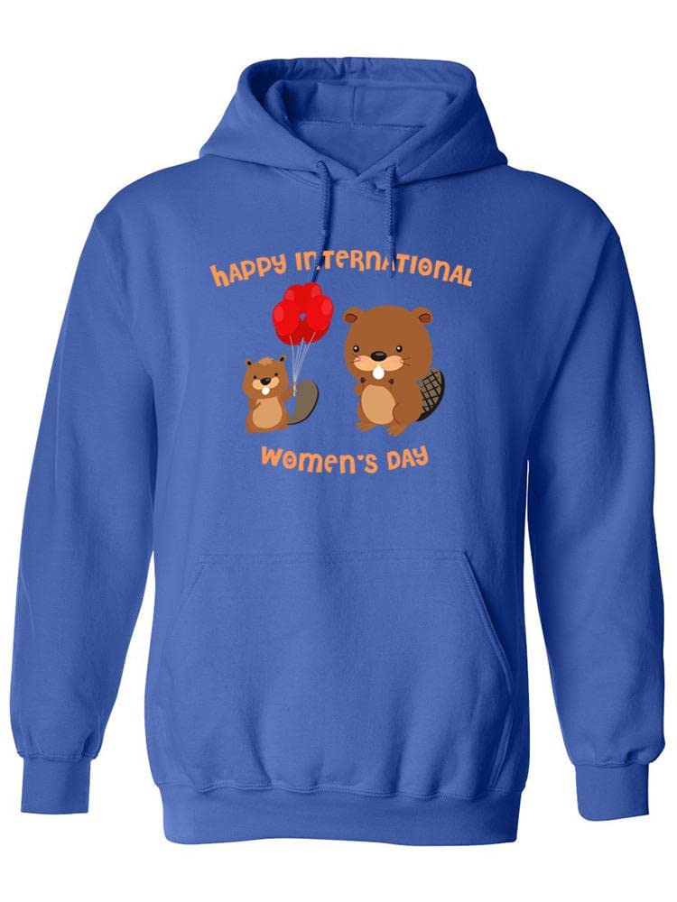 Smartprints Women's Day Animals Hoodie - Cute Animal Print Pullover for Women - Cozy Fleece Sweatshirt for Casual Wear & Gifts