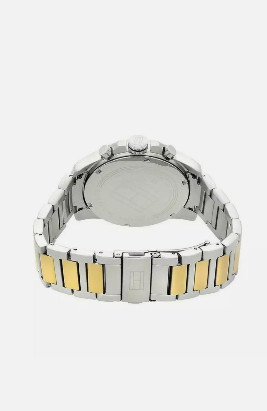 TOMMY HILFIGER Men's Chronograph Watch 1791559 - Silver & Gold Stainless Steel Bracelet for Business, Casual & Formal Occasions