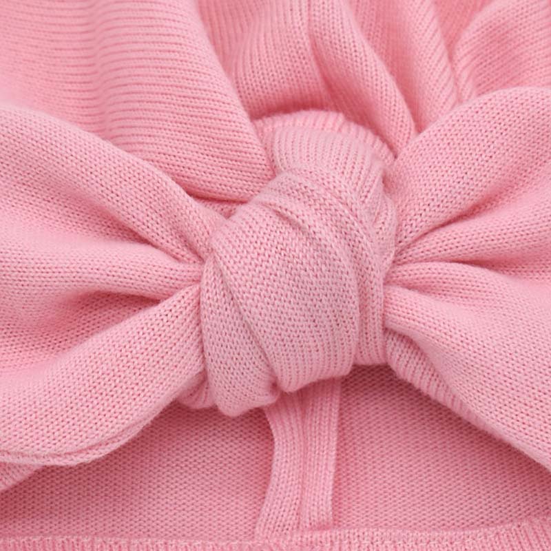 Soft Knitted Baby Turban Hat for Newborns & Toddlers - Warm & Comfortable Winter Headwear for Girls & Boys - Perfect for Photoshoots, Holidays & Outdoor Activities