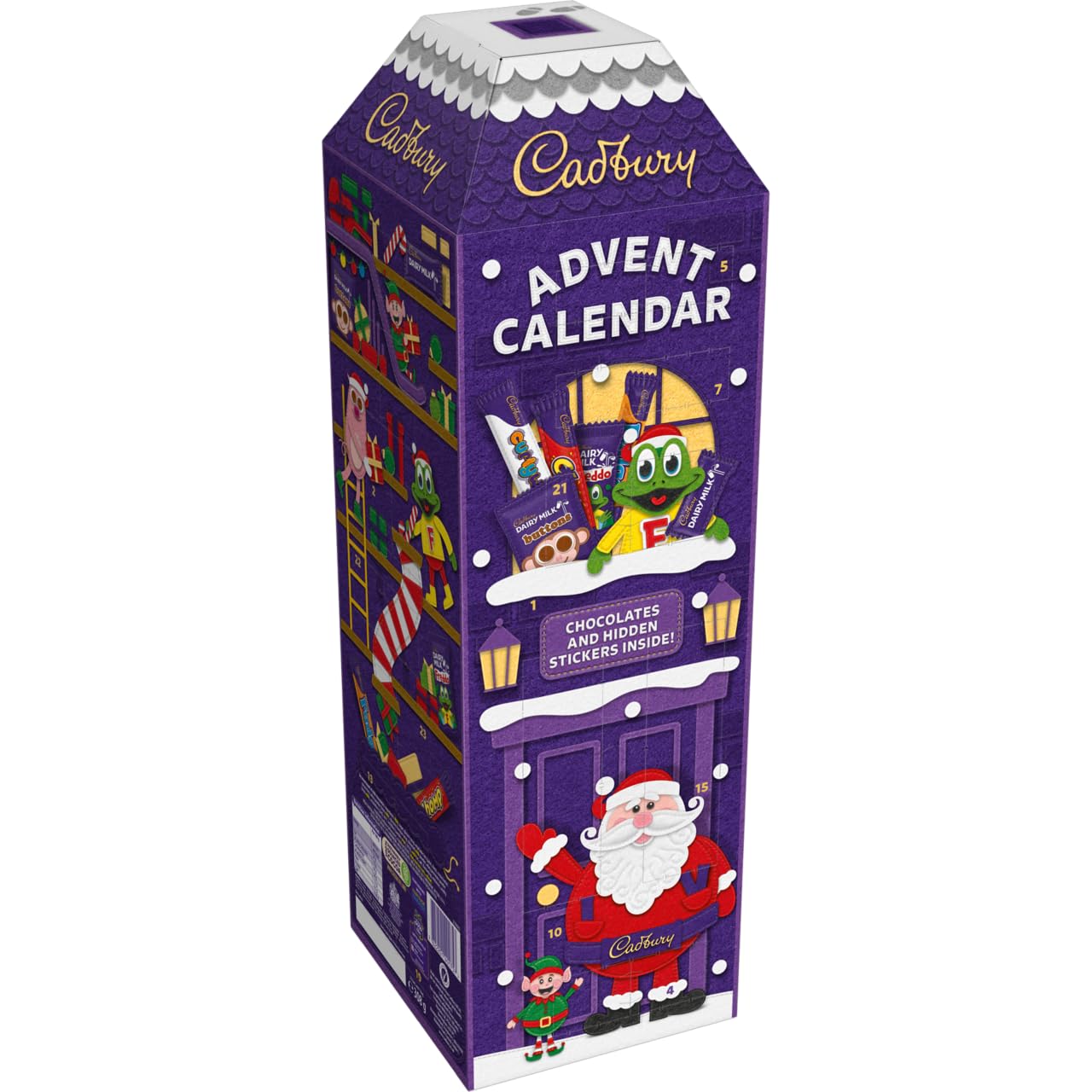 Cadbury Dairy Milk Christmas Chocolate Advent Calendar 90G - Countdown to Christmas with 24 Delicious Chocolate Treats - Perfect for Holiday Gifts, Stocking Stuffers & Family Traditions